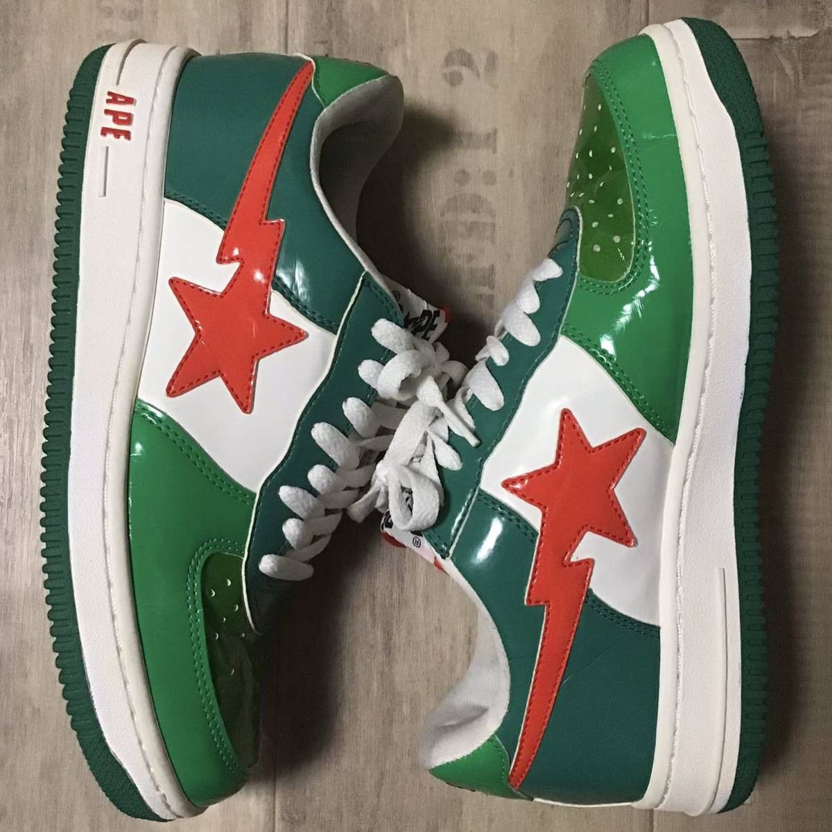 Bape 7up color BAPESTA Patent leather sneakers ape BAPE STA Size US 8 / EU 41 - 3 Thumbnail