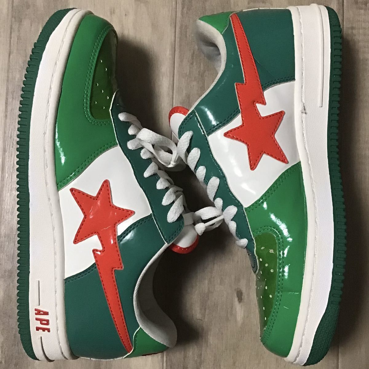 Bape 7up color BAPESTA Patent leather sneakers ape BAPE STA Size US 8 / EU 41 - 2 Thumbnail