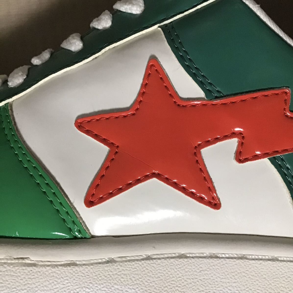 Bape 7up color BAPESTA Patent leather sneakers ape BAPE STA Size US 8 / EU 41 - 7 Thumbnail