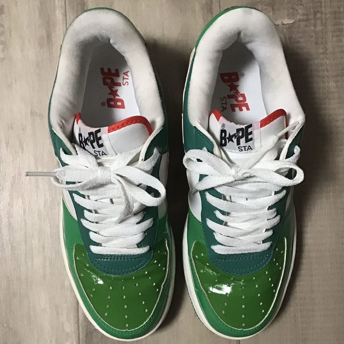 Bape 7up color BAPESTA Patent leather sneakers ape BAPE STA Size US 8 / EU 41 - 4 Thumbnail