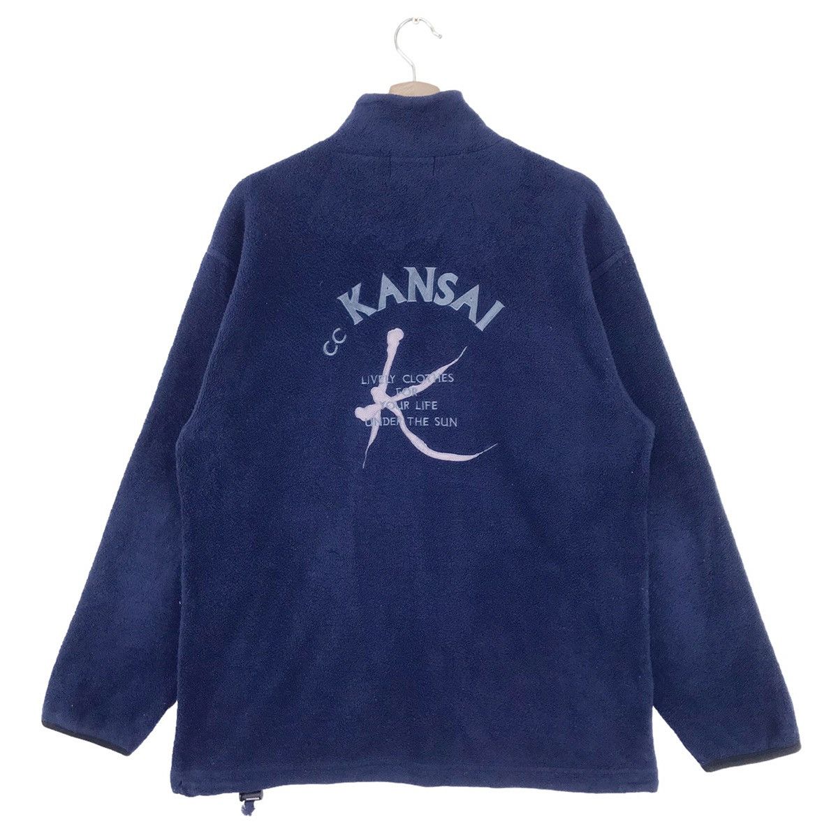 Designer × Kansai Yamamoto × Vintage 90’s Kansai Yamamoto Lively Clothes Fleece Size US M / EU 48-50 / 2 - 1 Thumbnail