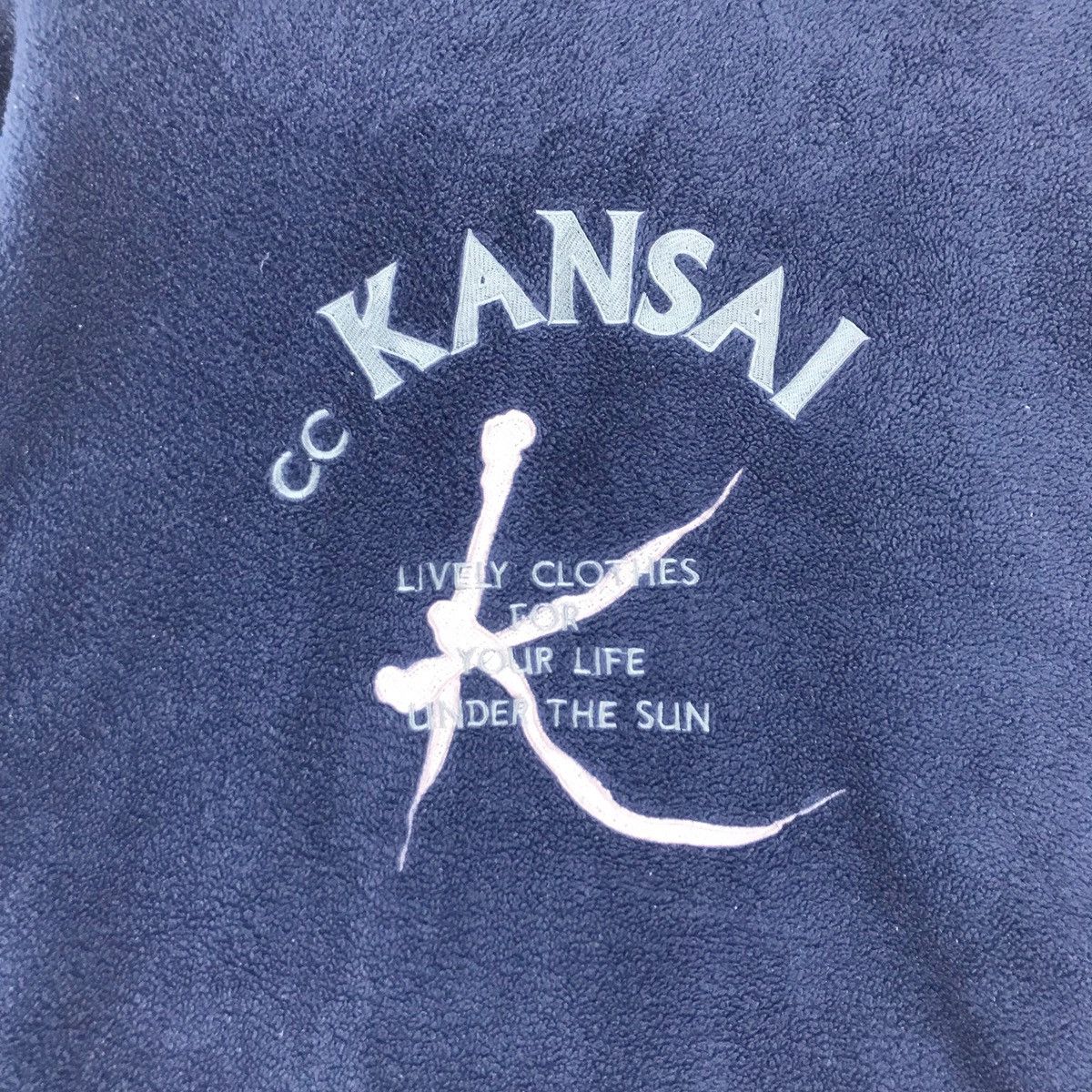 Designer × Kansai Yamamoto × Vintage 90’s Kansai Yamamoto Lively Clothes Fleece Size US M / EU 48-50 / 2 - 10 Thumbnail