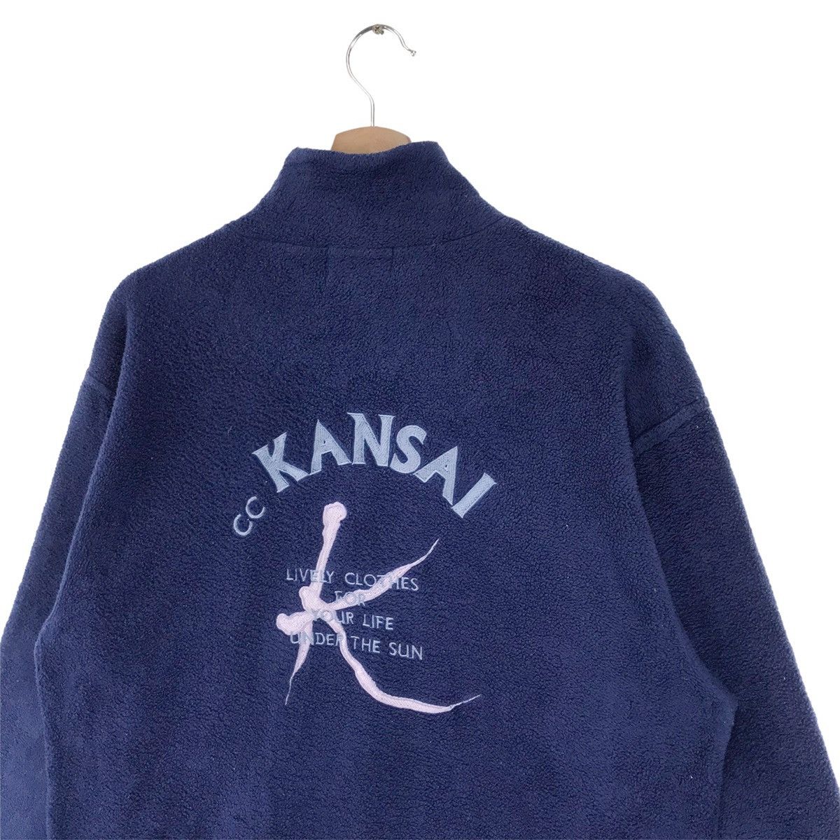 Designer × Kansai Yamamoto × Vintage 90’s Kansai Yamamoto Lively Clothes Fleece Size US M / EU 48-50 / 2 - 7 Thumbnail