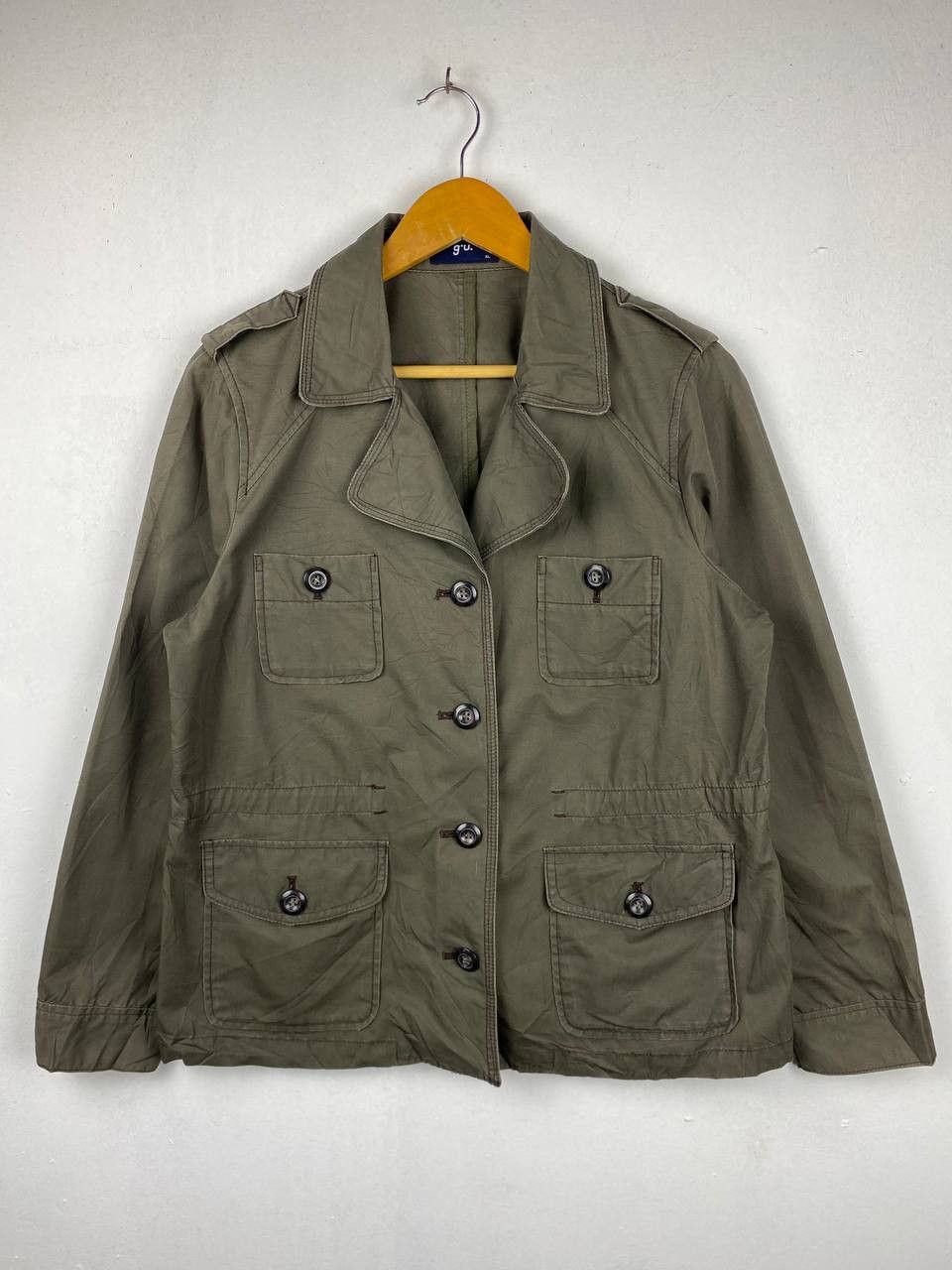 GU × Japanese Brand gu japanese rbands green army jacket nice design Size XL / US 12-14 / IT 48-50 - 1 Thumbnail