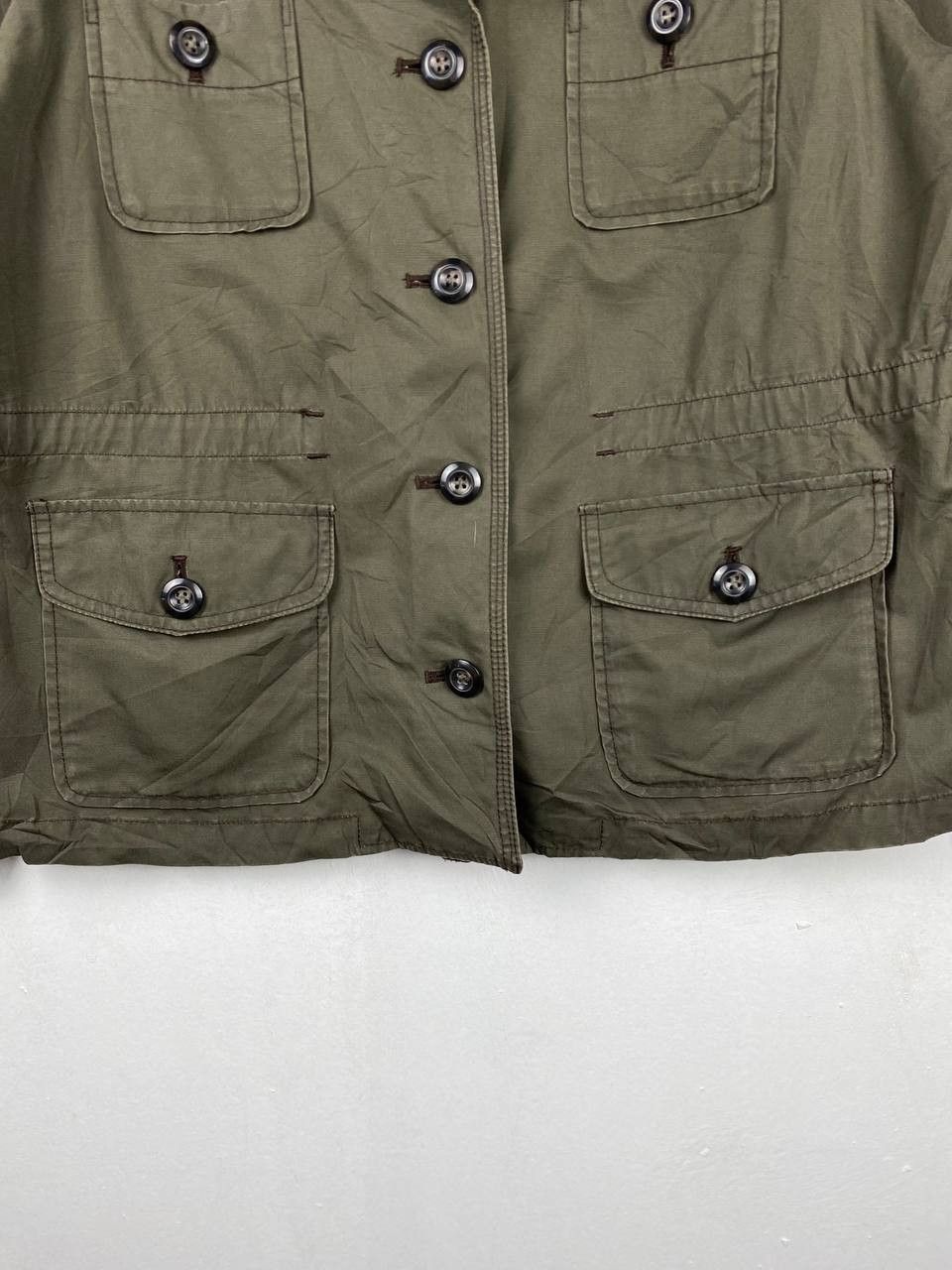 GU × Japanese Brand gu japanese rbands green army jacket nice design Size XL / US 12-14 / IT 48-50 - 3 Thumbnail