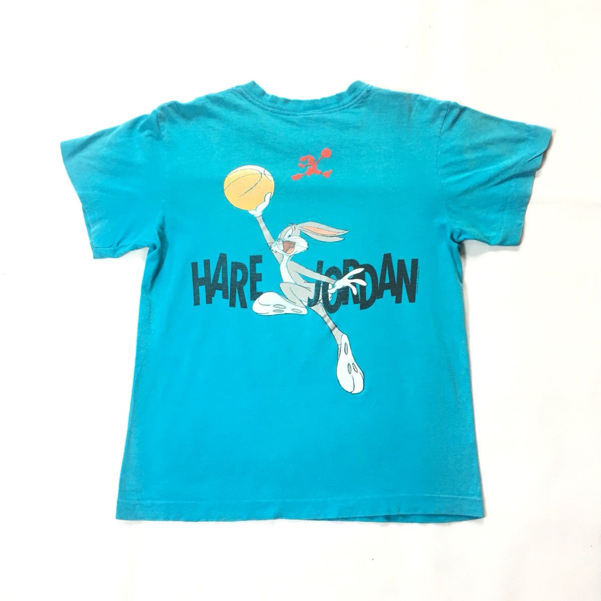 Nike × Vintage Vintage 90s Nike Air Jordan X Hare BugsBunny Distressed Tee Size US M / EU 48-50 / 2 - 2 Thumbnail