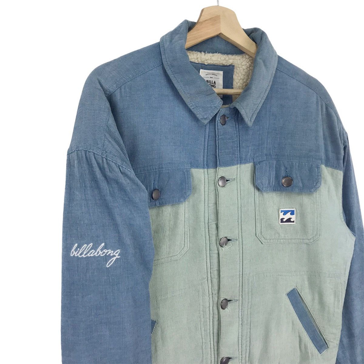 Billabong × Vintage Billabong Sherpa Corduroy Jacket Size US M / EU 48-50 / 2 - 5 Thumbnail