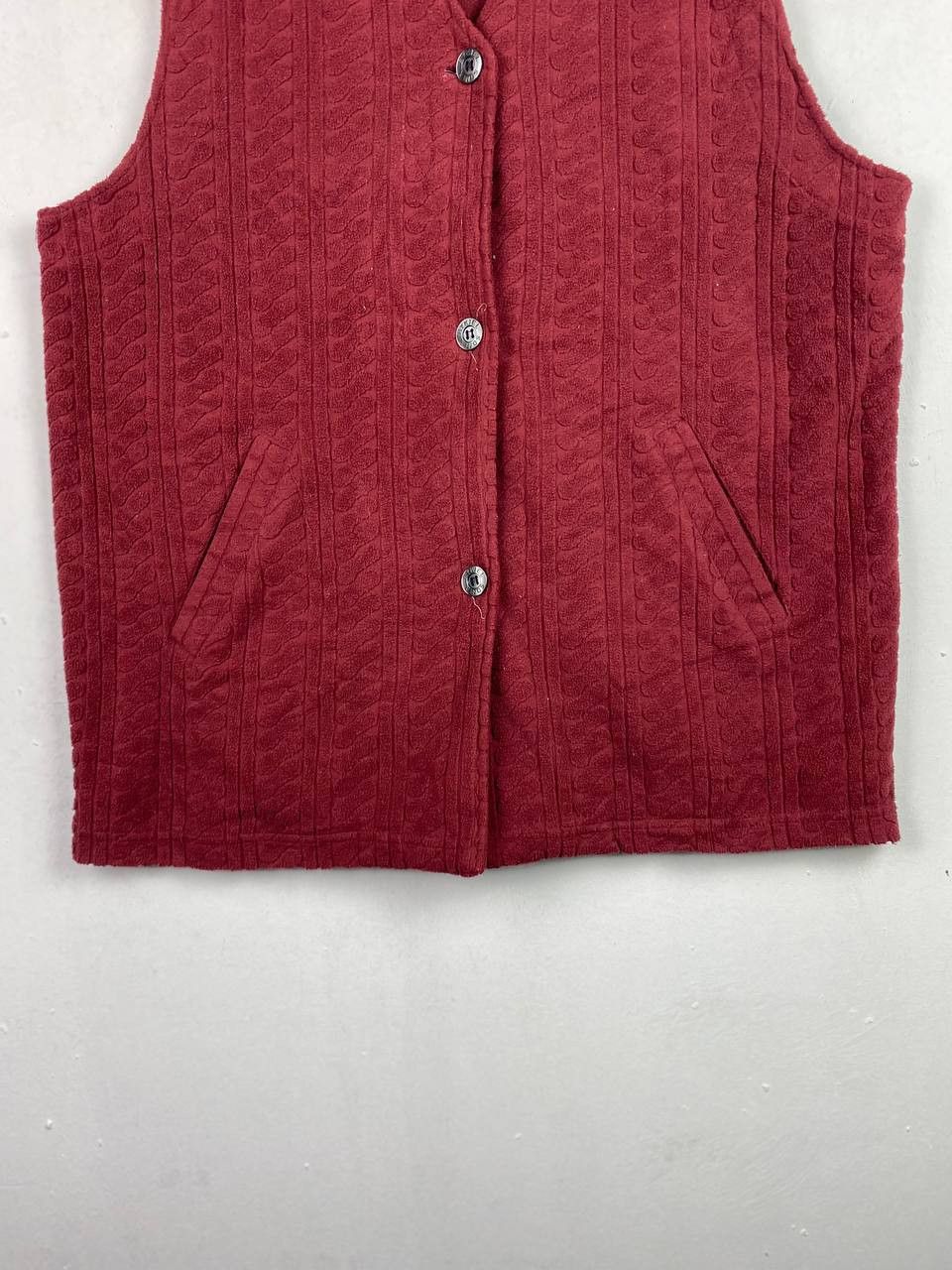 Sonia Rykiel Vintage Rare Sonia Rykiel Maroon Vest Nice Design Size US M / EU 48-50 / 2 - 3 Thumbnail