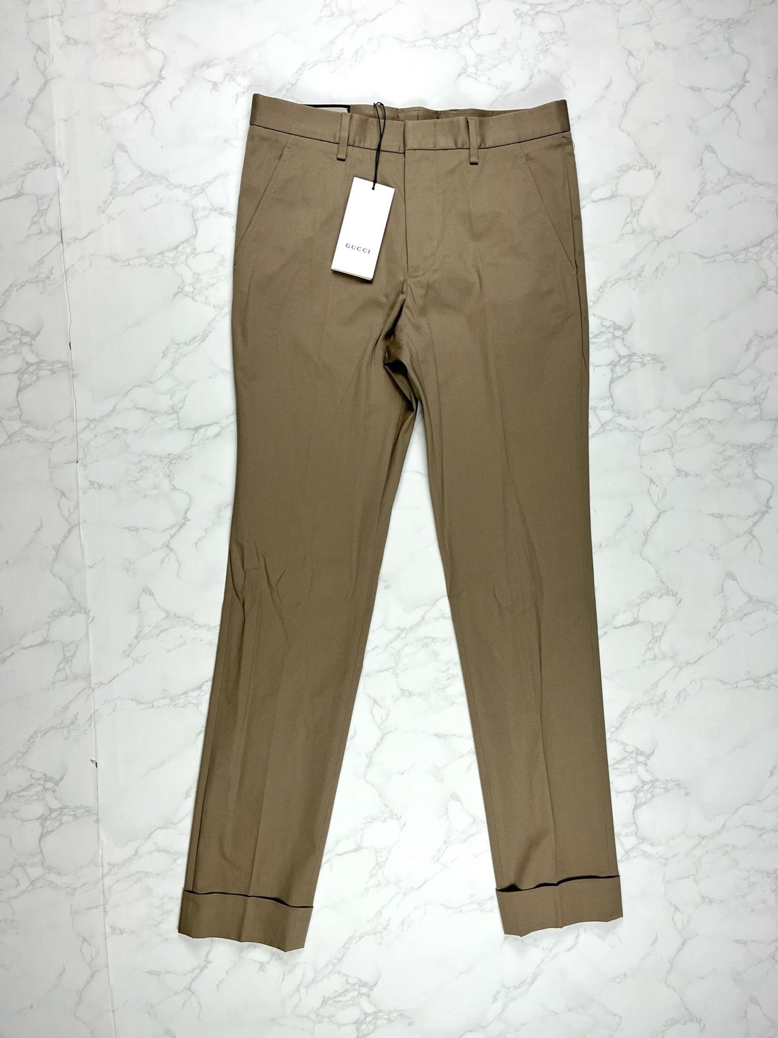 Gucci 🔥65% OFF🔥 Gucci Riding Pleat Front Light Brown Pants Size US 28 / EU 44 - 1 Thumbnail