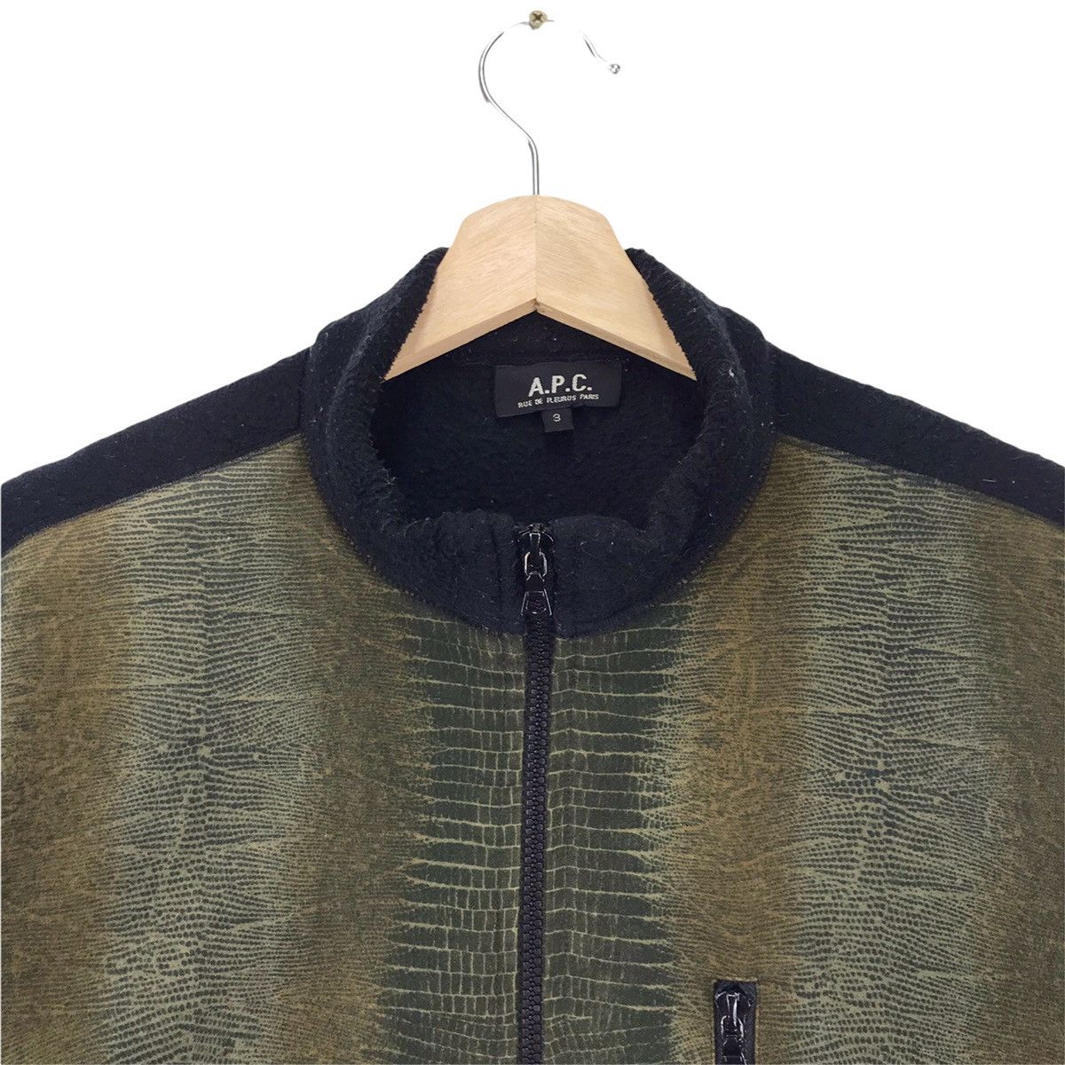 A.P.C. × Vintage A.P.C Snake Skin Design Fleece Sweater Size US M / EU 48-50 / 2 - 5 Thumbnail