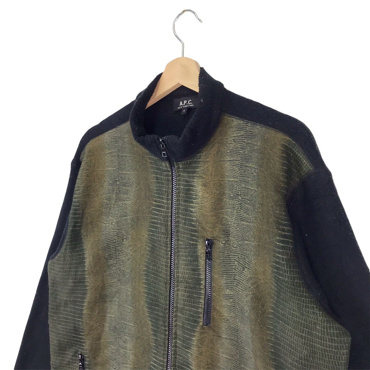 A.P.C. × Vintage A.P.C Snake Skin Design Fleece Sweater Size US M / EU 48-50 / 2 - 4 Thumbnail