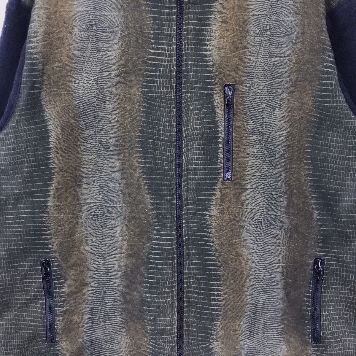 A.P.C. × Vintage A.P.C Snake Skin Design Fleece Sweater Size US M / EU 48-50 / 2 - 8 Thumbnail