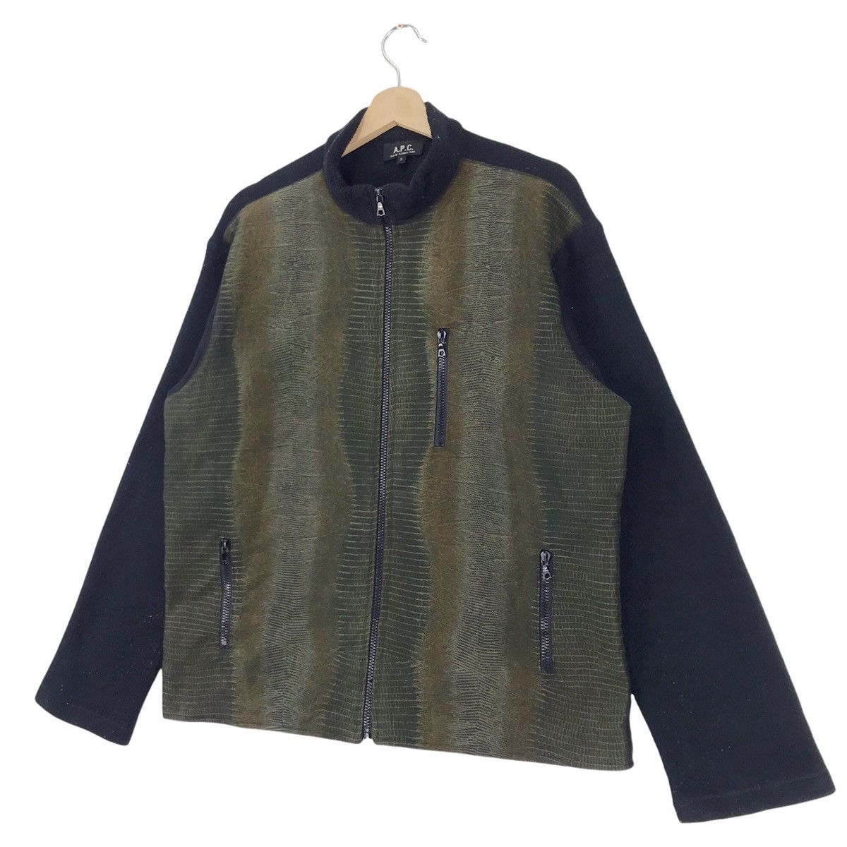 A.P.C. × Vintage A.P.C Snake Skin Design Fleece Sweater Size US M / EU 48-50 / 2 - 2 Thumbnail