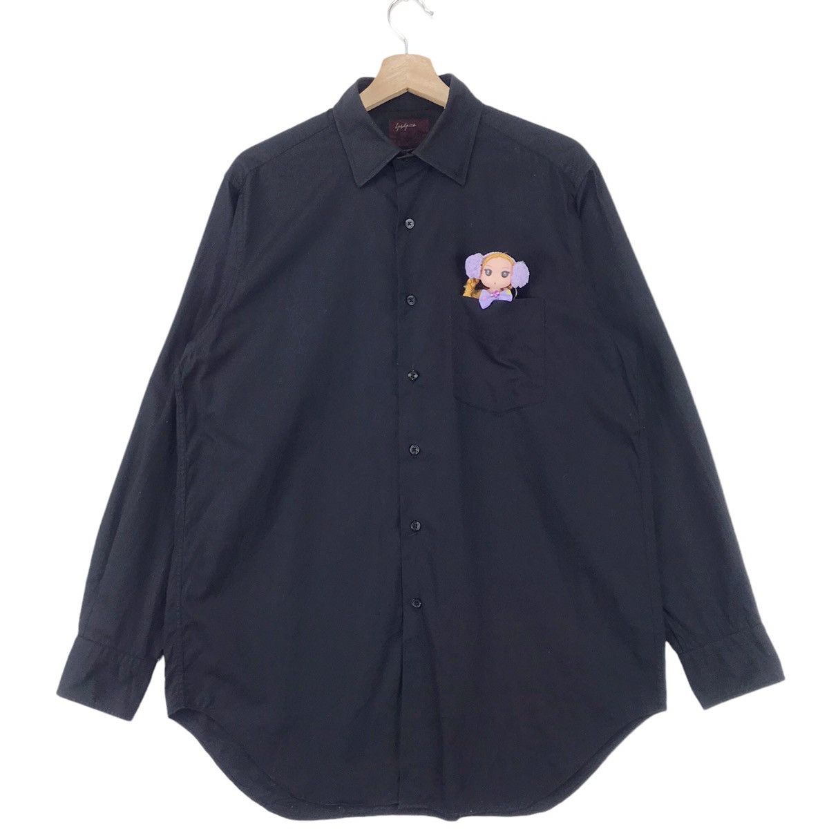 Yohji Yamamoto Black Button Shirt Size US M / EU 48-50 / 2 - 2 Thumbnail