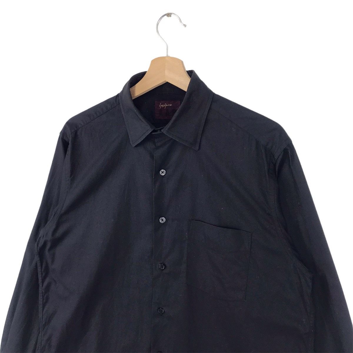Yohji Yamamoto Black Button Shirt Size US M / EU 48-50 / 2 - 5 Thumbnail