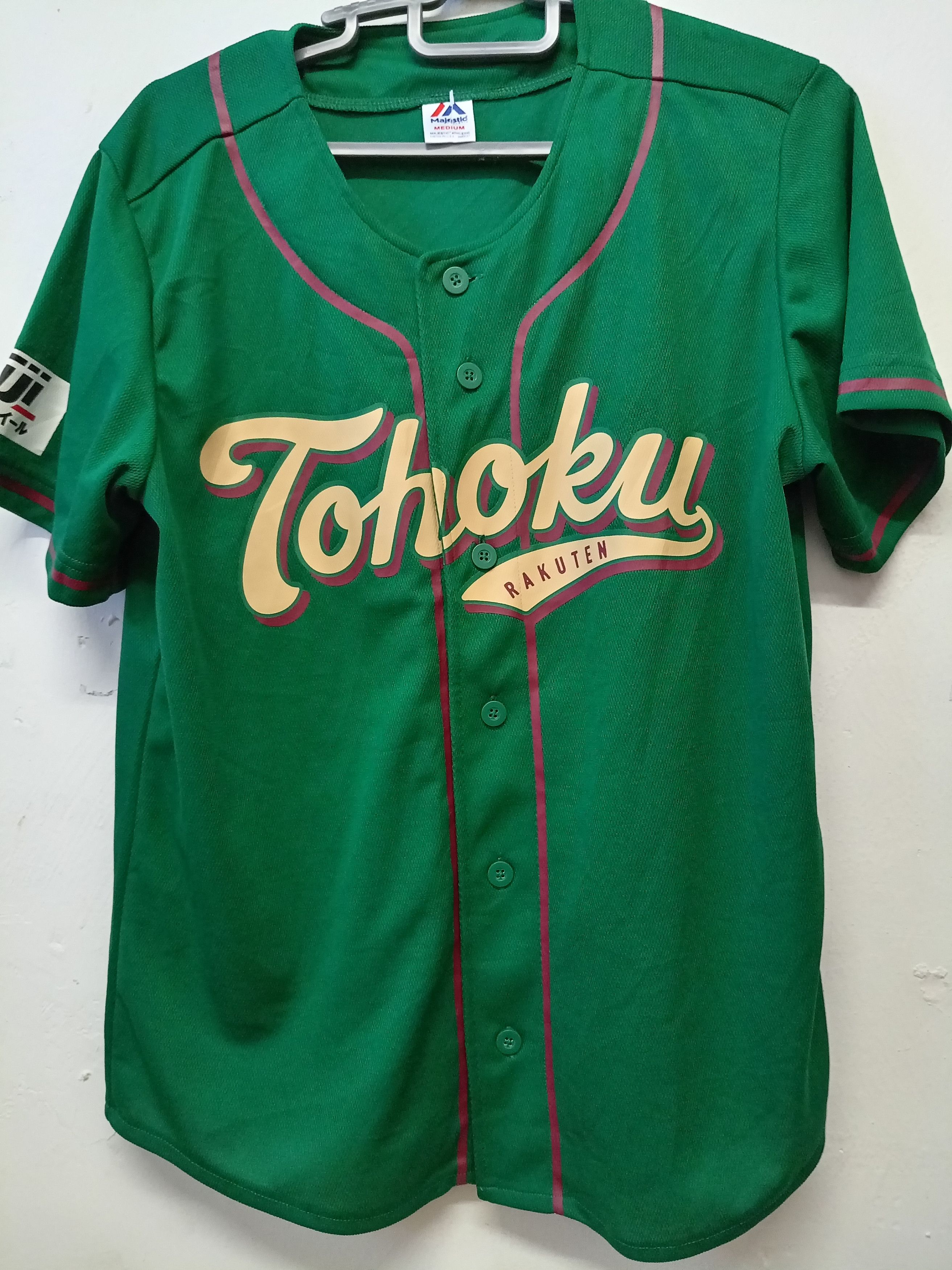 Japanese Brand × Majestic Tohoku rakuten Engles NPB Japan baseball jersey Size US M / EU 48-50 / 2 - 1 Thumbnail
