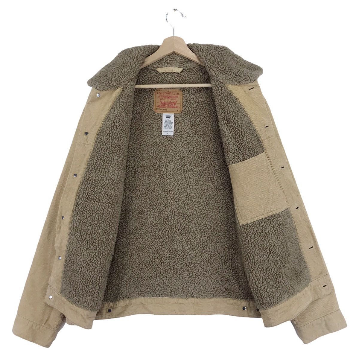 Levi's × Levi's Vintage Clothing × Vintage Vintage Levis Sherpa Corduroy Trucker Jacket Size US L / EU 52-54 / 3 - 6 Thumbnail