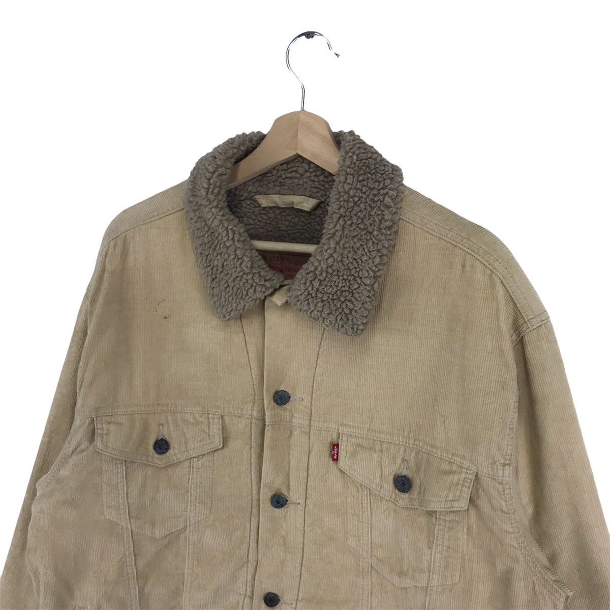 Levi's × Levi's Vintage Clothing × Vintage Vintage Levis Sherpa Corduroy Trucker Jacket Size US L / EU 52-54 / 3 - 4 Thumbnail