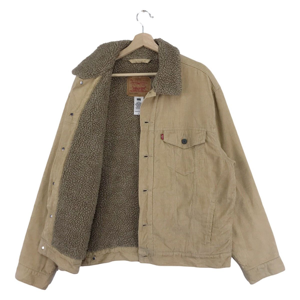 Levi's × Levi's Vintage Clothing × Vintage Vintage Levis Sherpa Corduroy Trucker Jacket Size US L / EU 52-54 / 3 - 5 Thumbnail