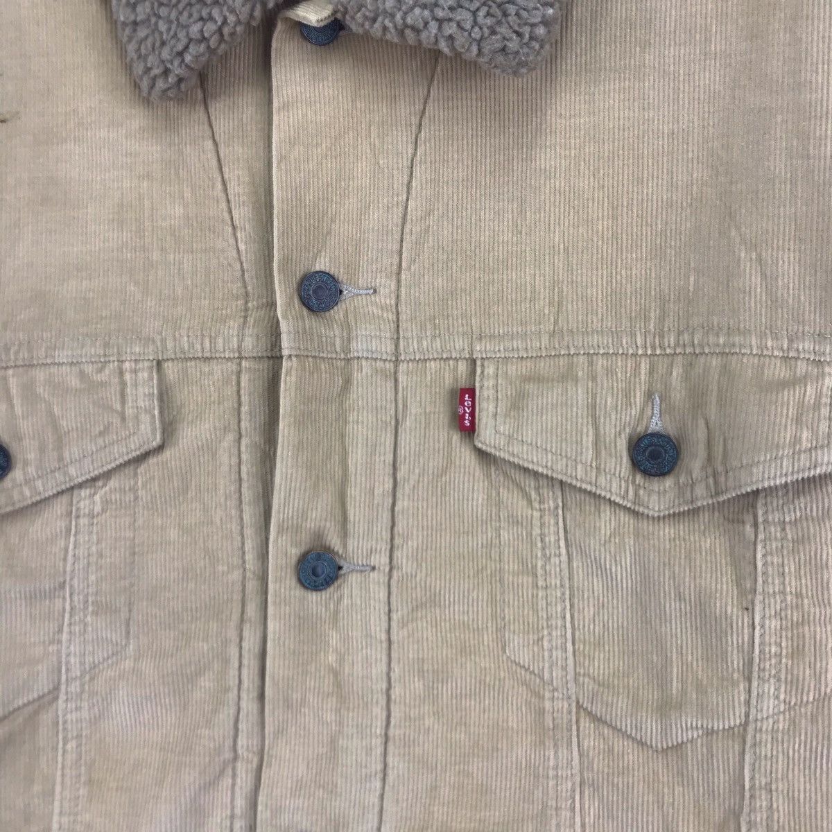 Levi's × Levi's Vintage Clothing × Vintage Vintage Levis Sherpa Corduroy Trucker Jacket Size US L / EU 52-54 / 3 - 8 Thumbnail