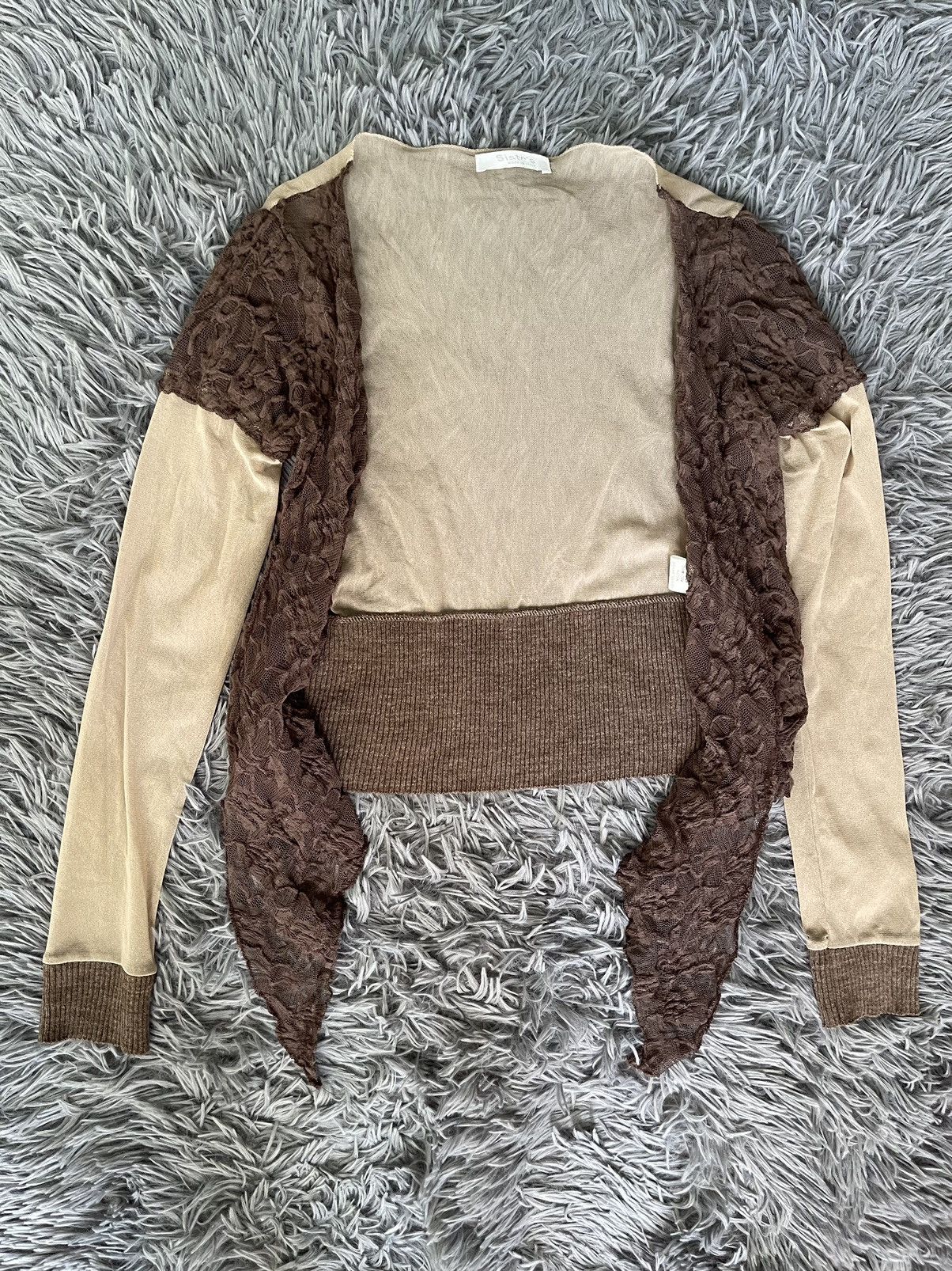 Vintage Avant Garde mesh 00s vintage JPG style longsleeve alpaca Size S / US 4 / IT 40 - 9 Thumbnail