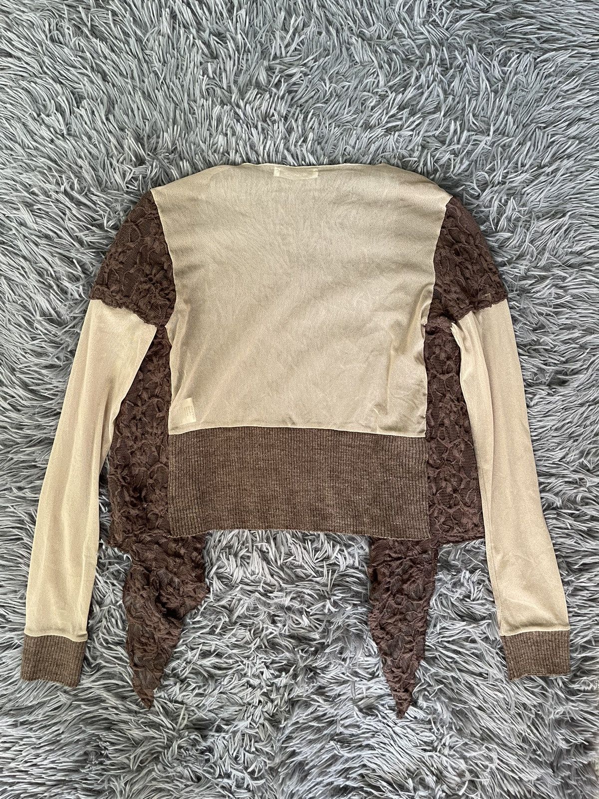 Vintage Avant Garde mesh 00s vintage JPG style longsleeve alpaca Size S / US 4 / IT 40 - 10 Thumbnail