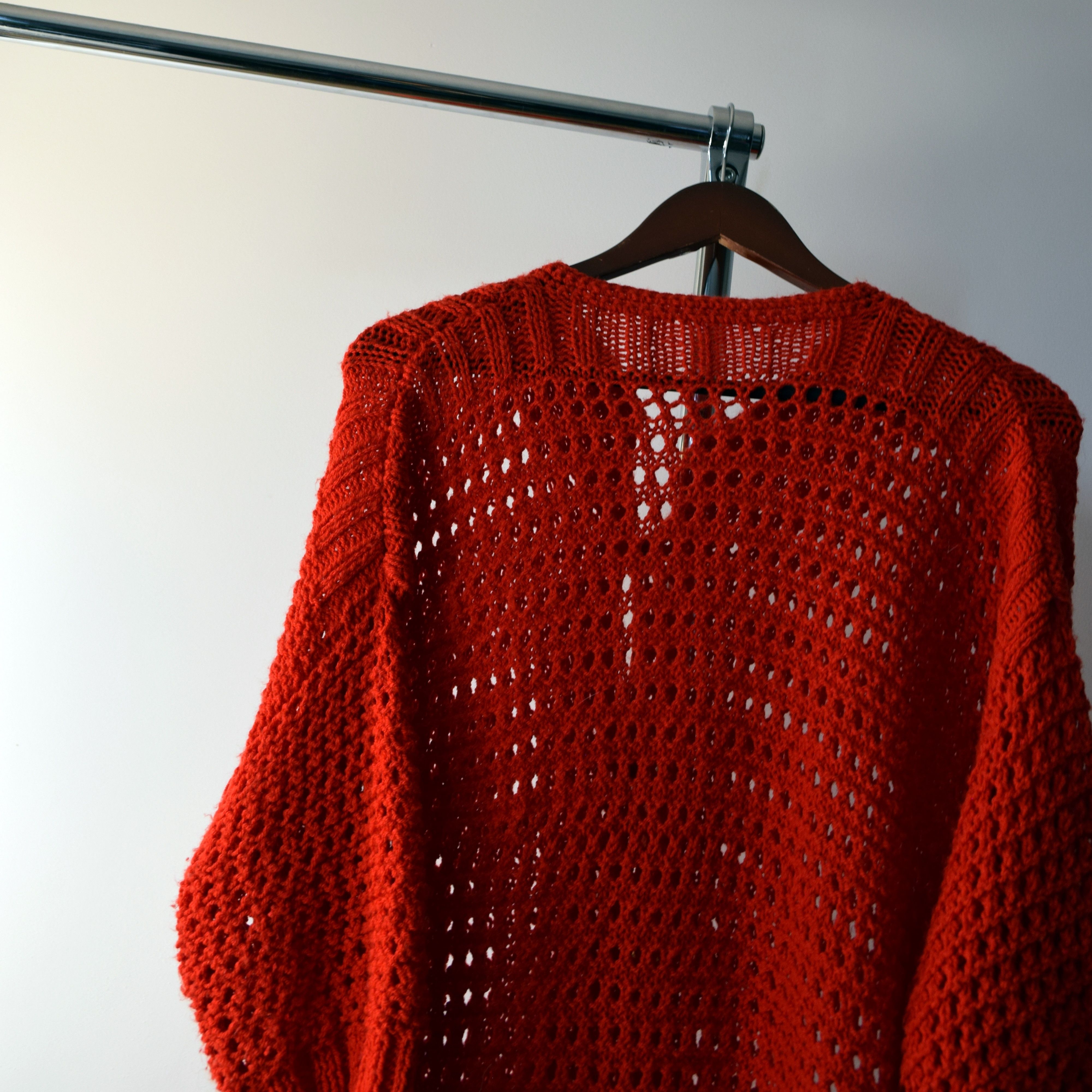 Escada × Other × Vintage Vintage Escada Cashmere Silk Blend Baby RED cardigan Sweater Size L / US 10 / IT 46 - 7 Thumbnail