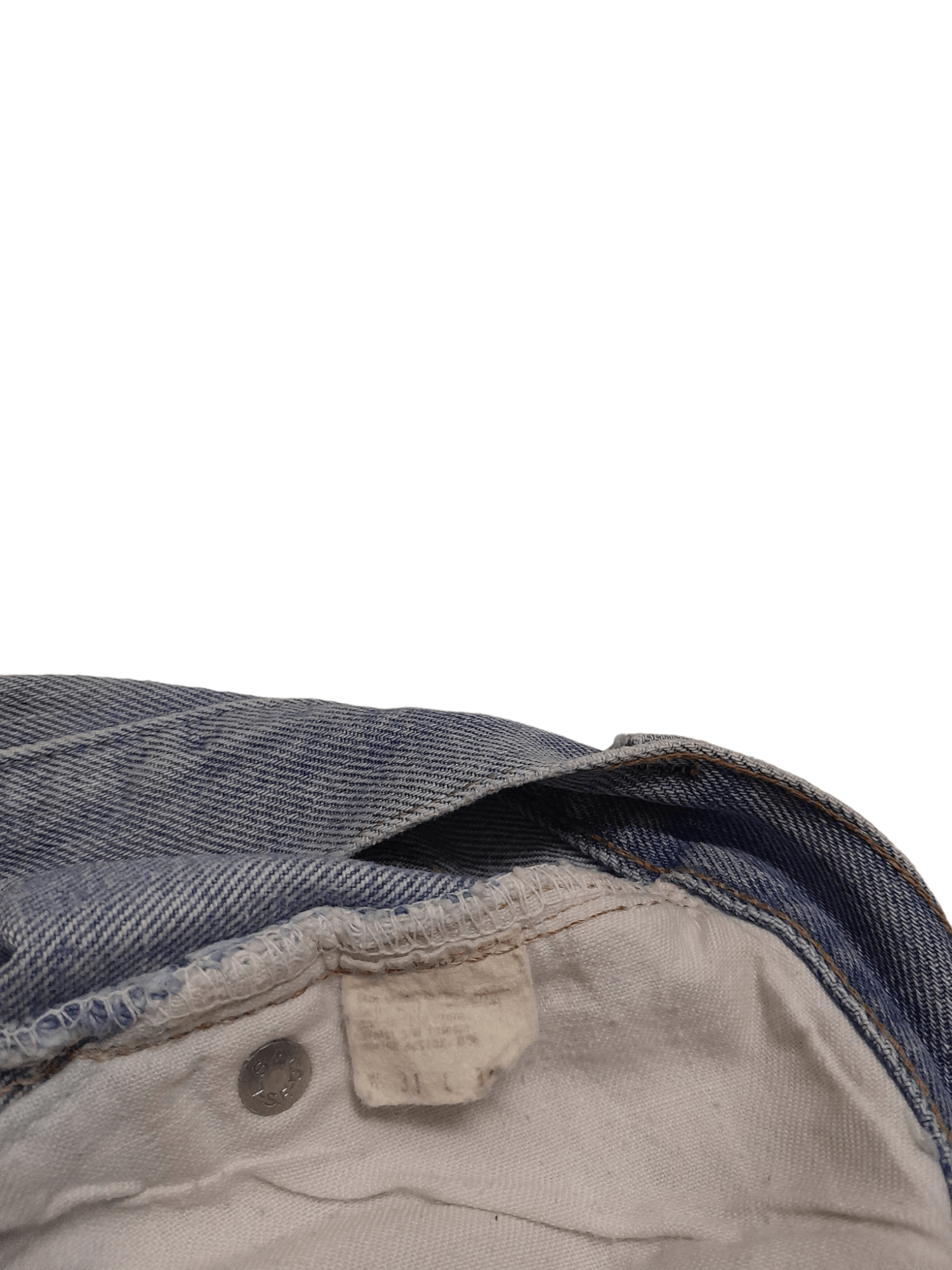 Levi's 80s Levis 501 Selvedge USA #6 Stamped Denim (E786) Size US 29 - 10 Thumbnail
