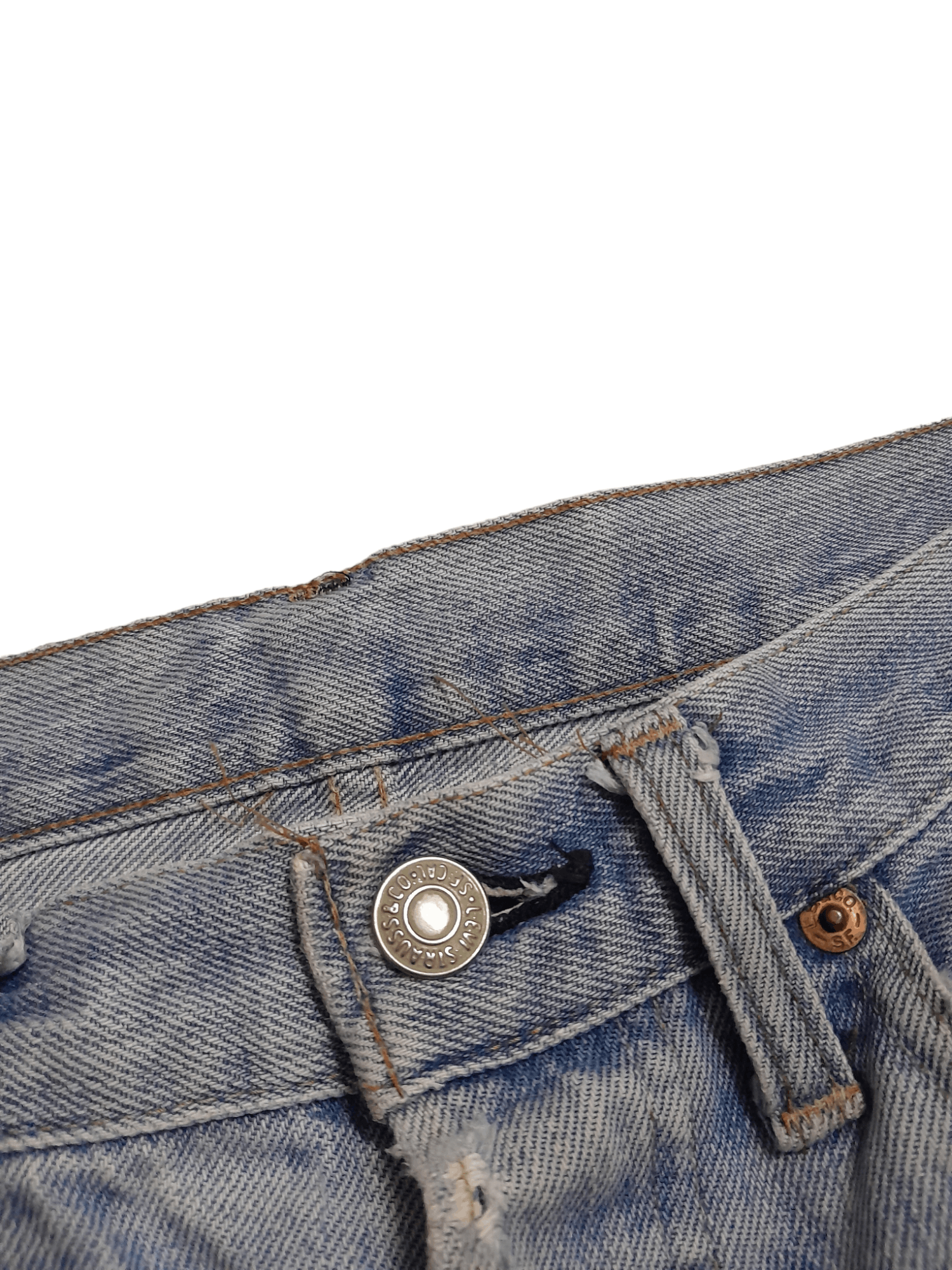 Levi's 80s Levis 501 Selvedge USA #6 Stamped Denim (E786) Size US 29 - 7 Thumbnail