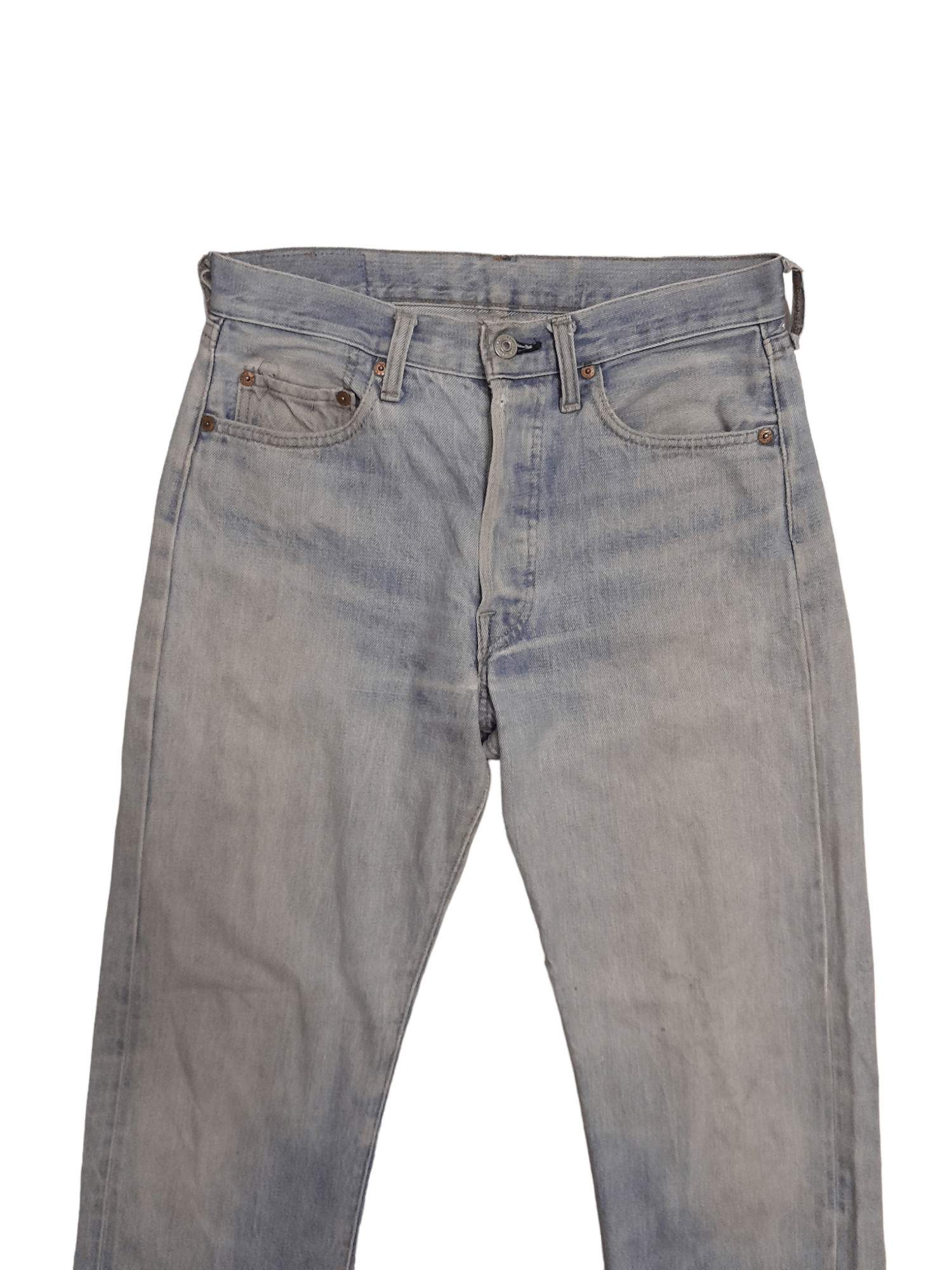 Levi's 80s Levis 501 Selvedge USA #6 Stamped Denim (E786) Size US 29 - 6 Thumbnail
