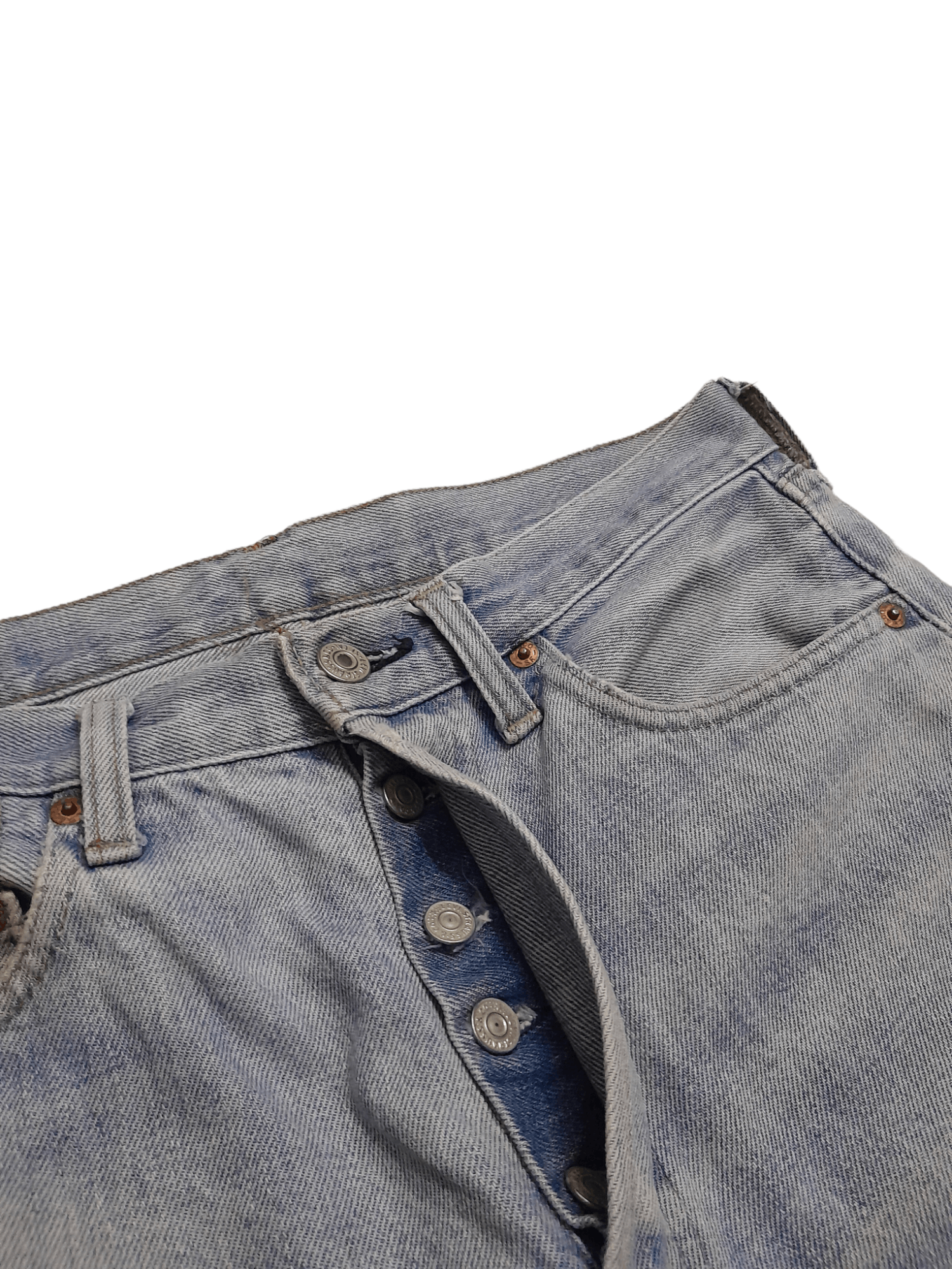 Levi's 80s Levis 501 Selvedge USA #6 Stamped Denim (E786) Size US 29 - 8 Thumbnail