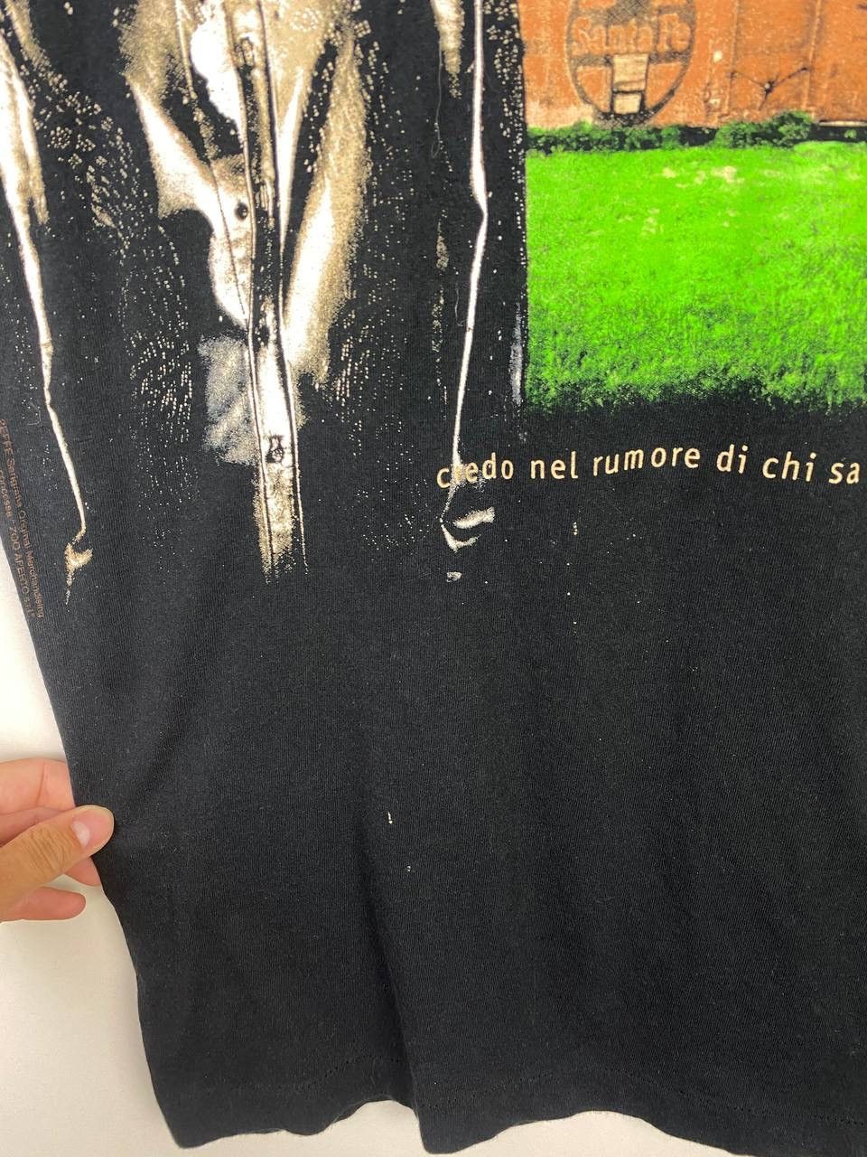 Vintage Ligabue Missmondo Tour 90s vintage t-shirt band size M Size US M / EU 48-50 / 2 - 4 Thumbnail