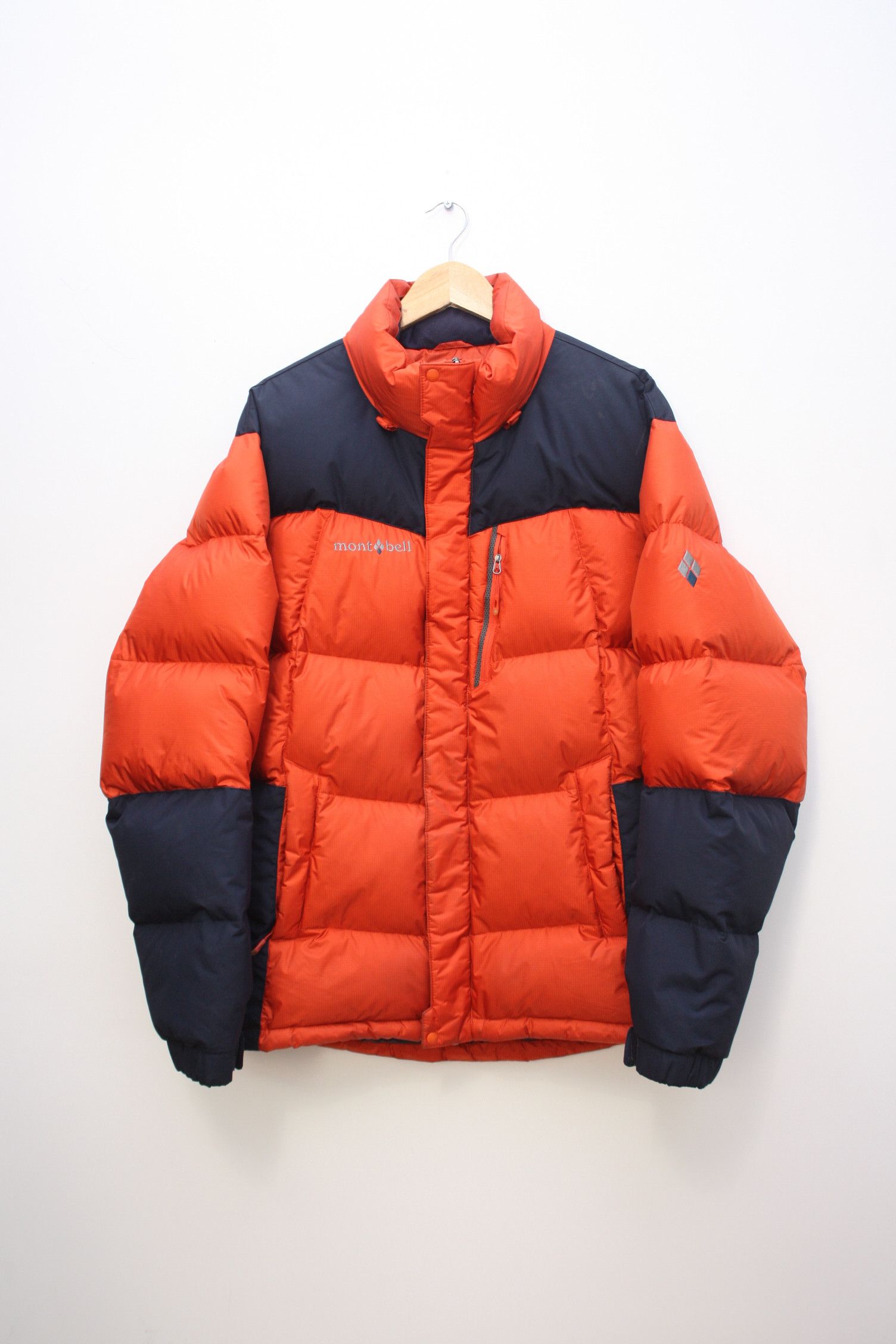 image of Montbell Orange Puffer Down Jacket Men's (Size XL)