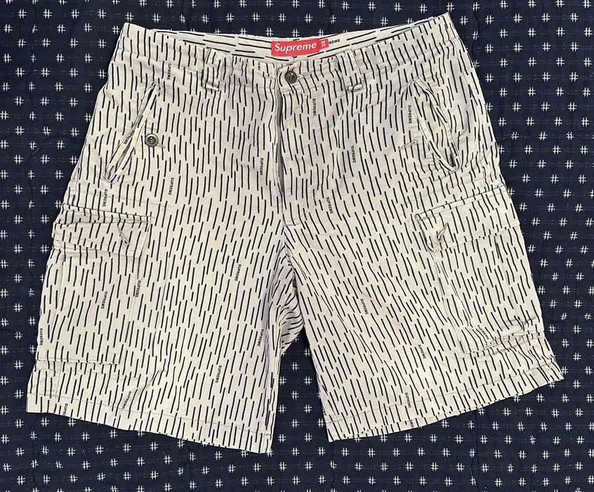 Supreme SS03 Bullets & Broads Raindrop Camo Cargo Shorts Gray