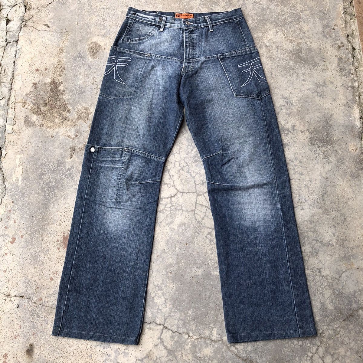 Vintage Vintage X-Cape tactical multiple pocket baggy jeans Size US 31 - 1 Thumbnail