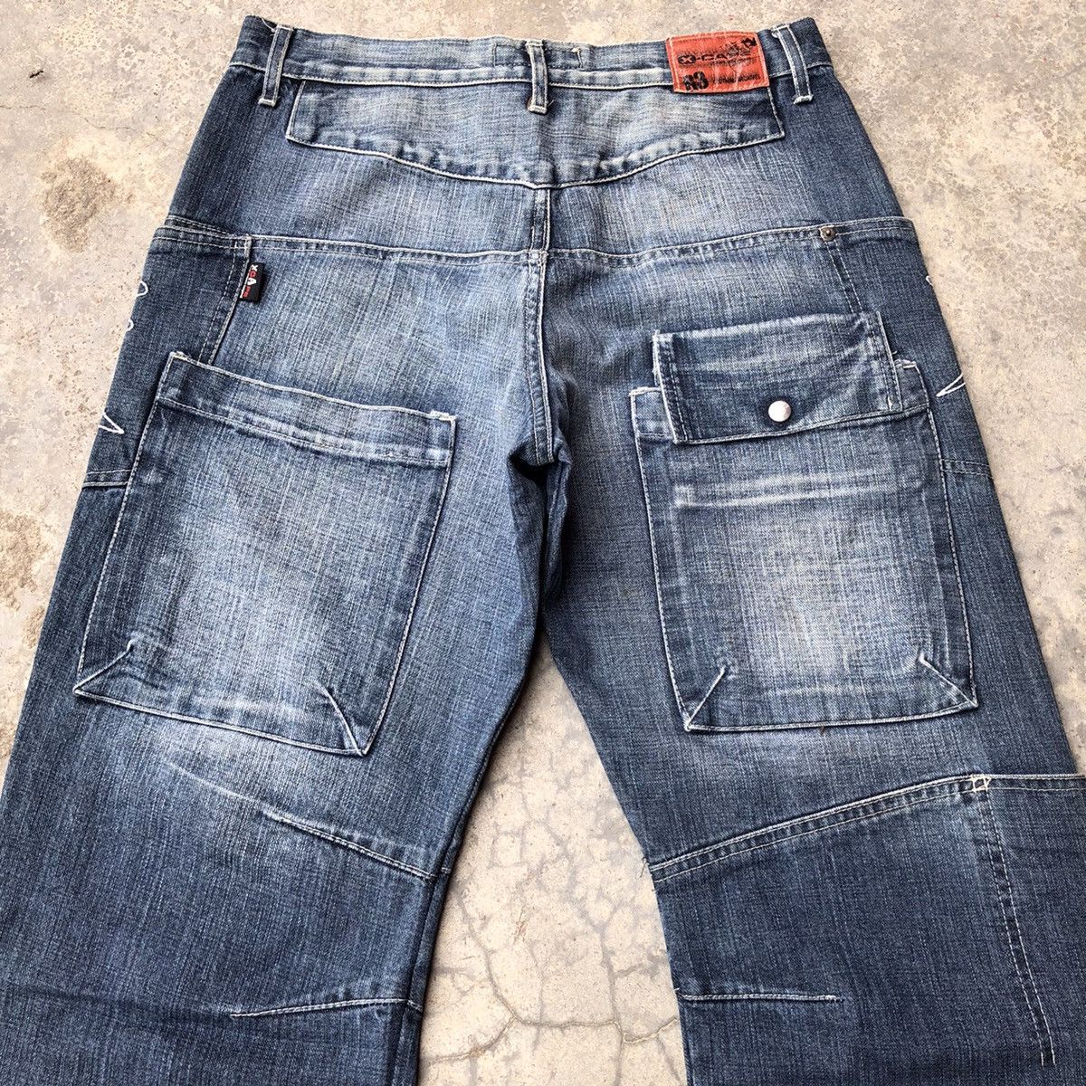 Vintage Vintage X-Cape tactical multiple pocket baggy jeans Size US 31 - 11 Thumbnail