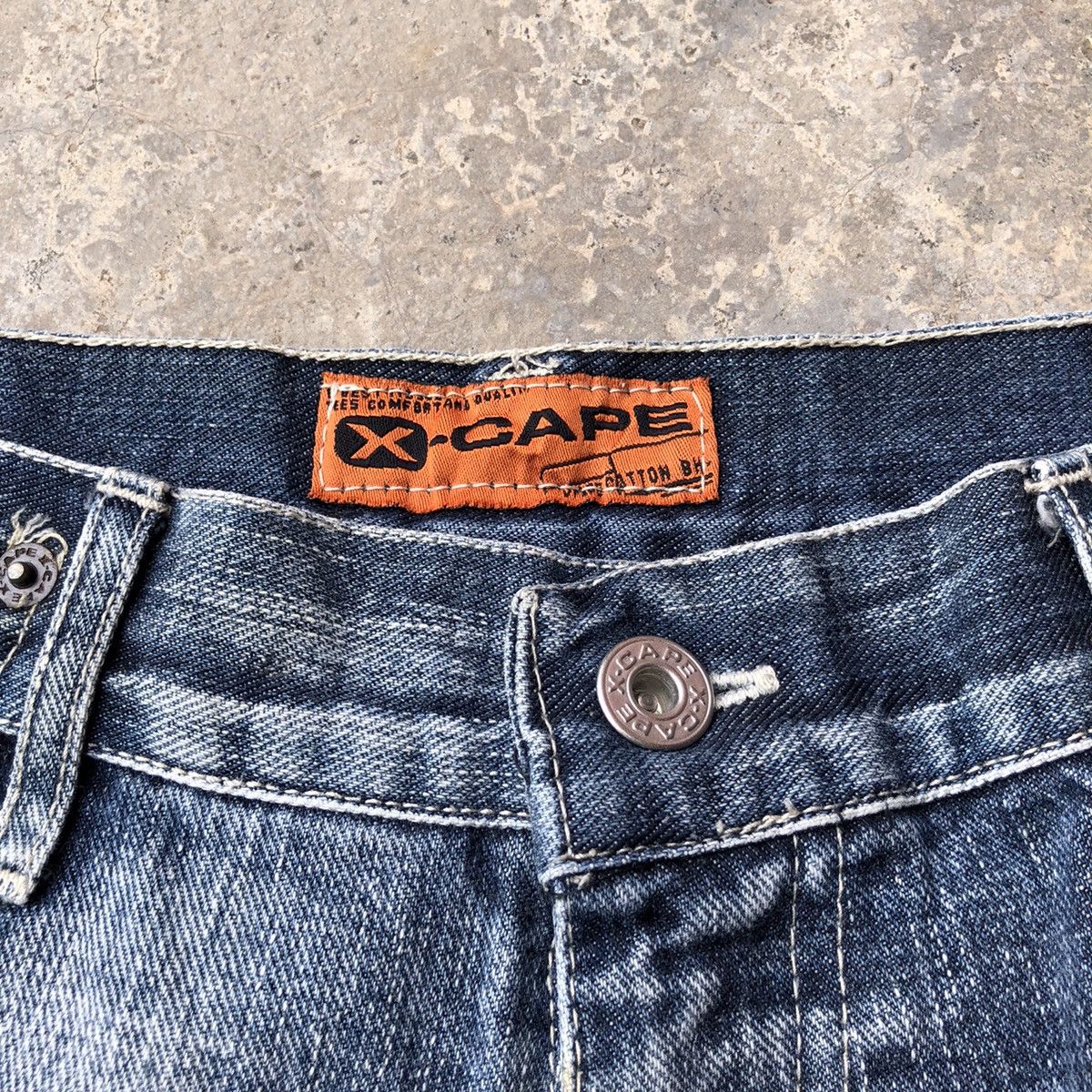 Vintage Vintage X-Cape tactical multiple pocket baggy jeans Size US 31 - 9 Thumbnail
