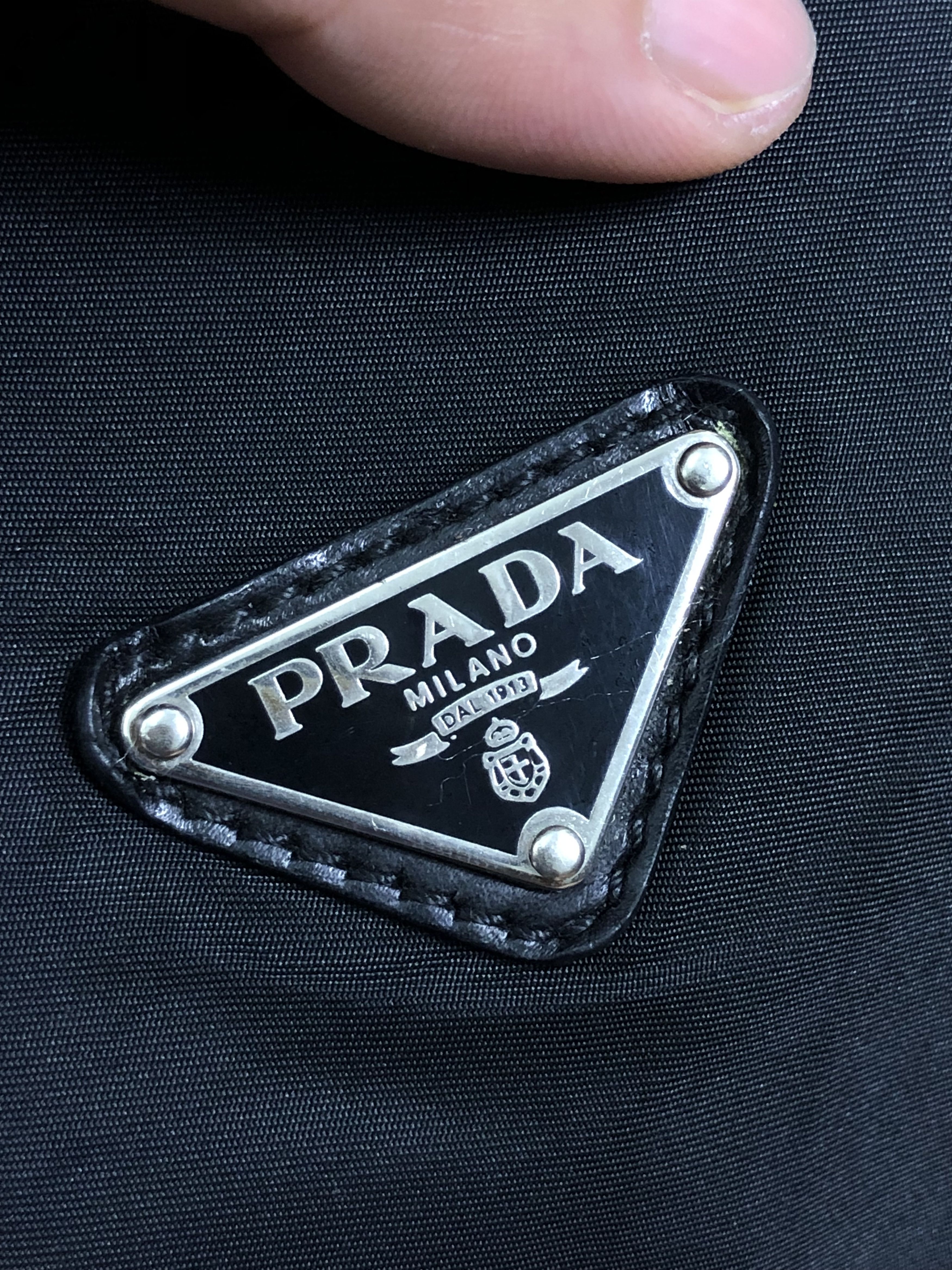 Prada AUTHENTIC PRADA SMALL HAND BAG NYLON/LEATHER Size ONE SIZE - 8 Thumbnail