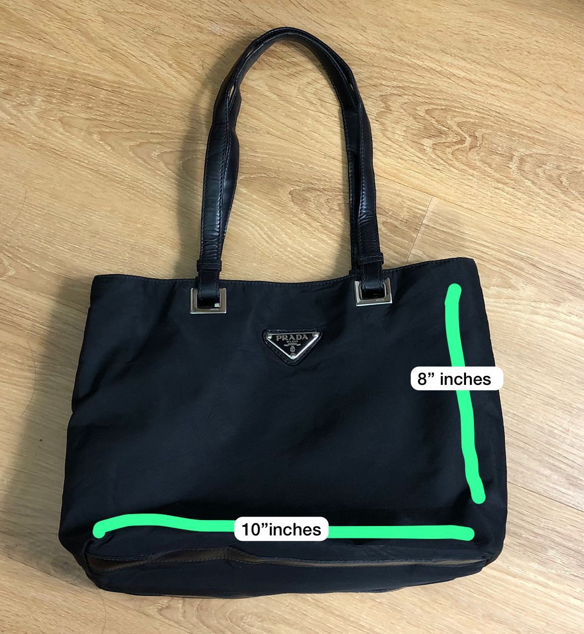 Prada AUTHENTIC PRADA SMALL HAND BAG NYLON/LEATHER Size ONE SIZE - 22 Thumbnail