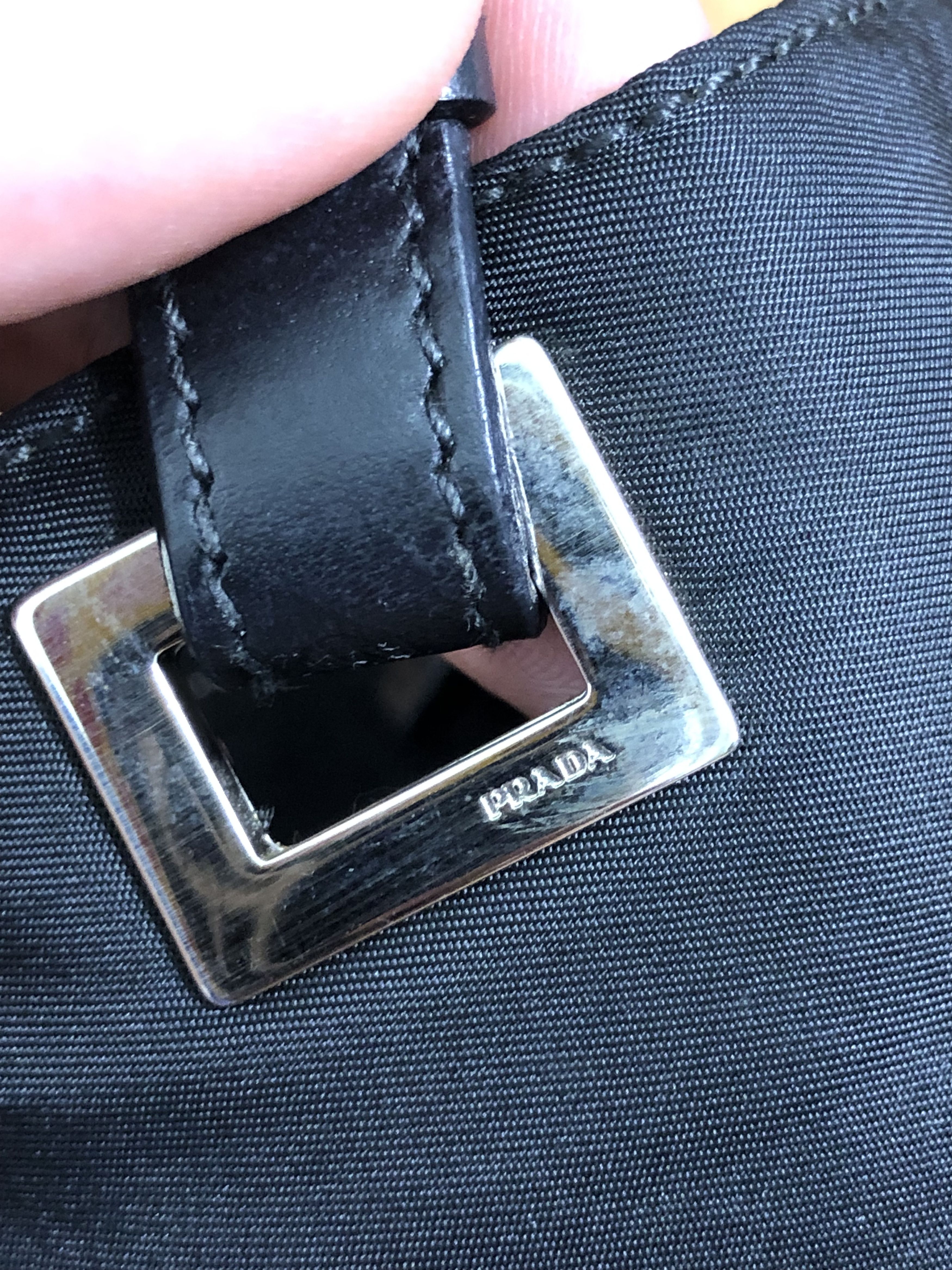 Prada AUTHENTIC PRADA SMALL HAND BAG NYLON/LEATHER Size ONE SIZE - 7 Thumbnail
