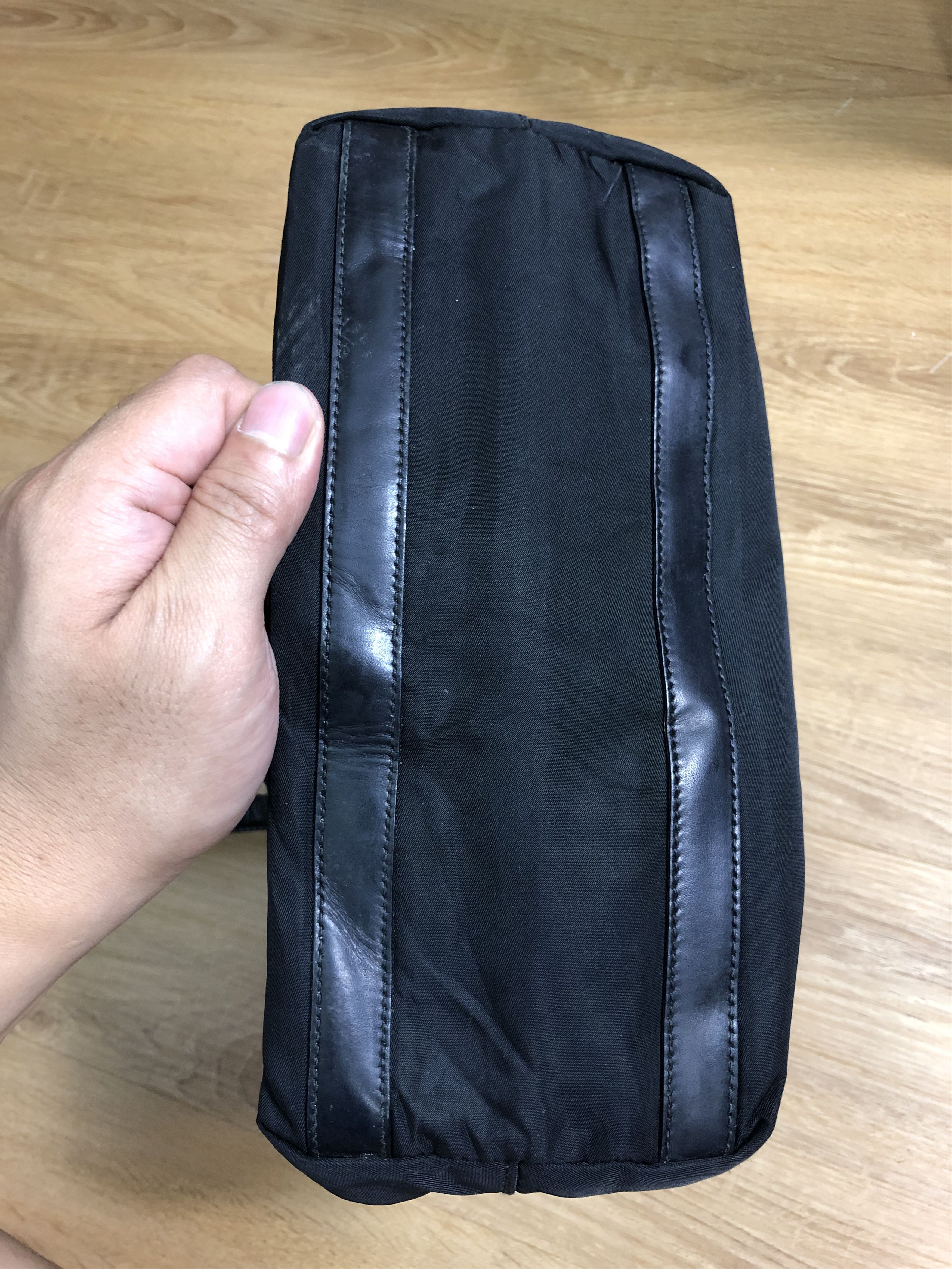 Prada AUTHENTIC PRADA SMALL HAND BAG NYLON/LEATHER Size ONE SIZE - 19 Thumbnail