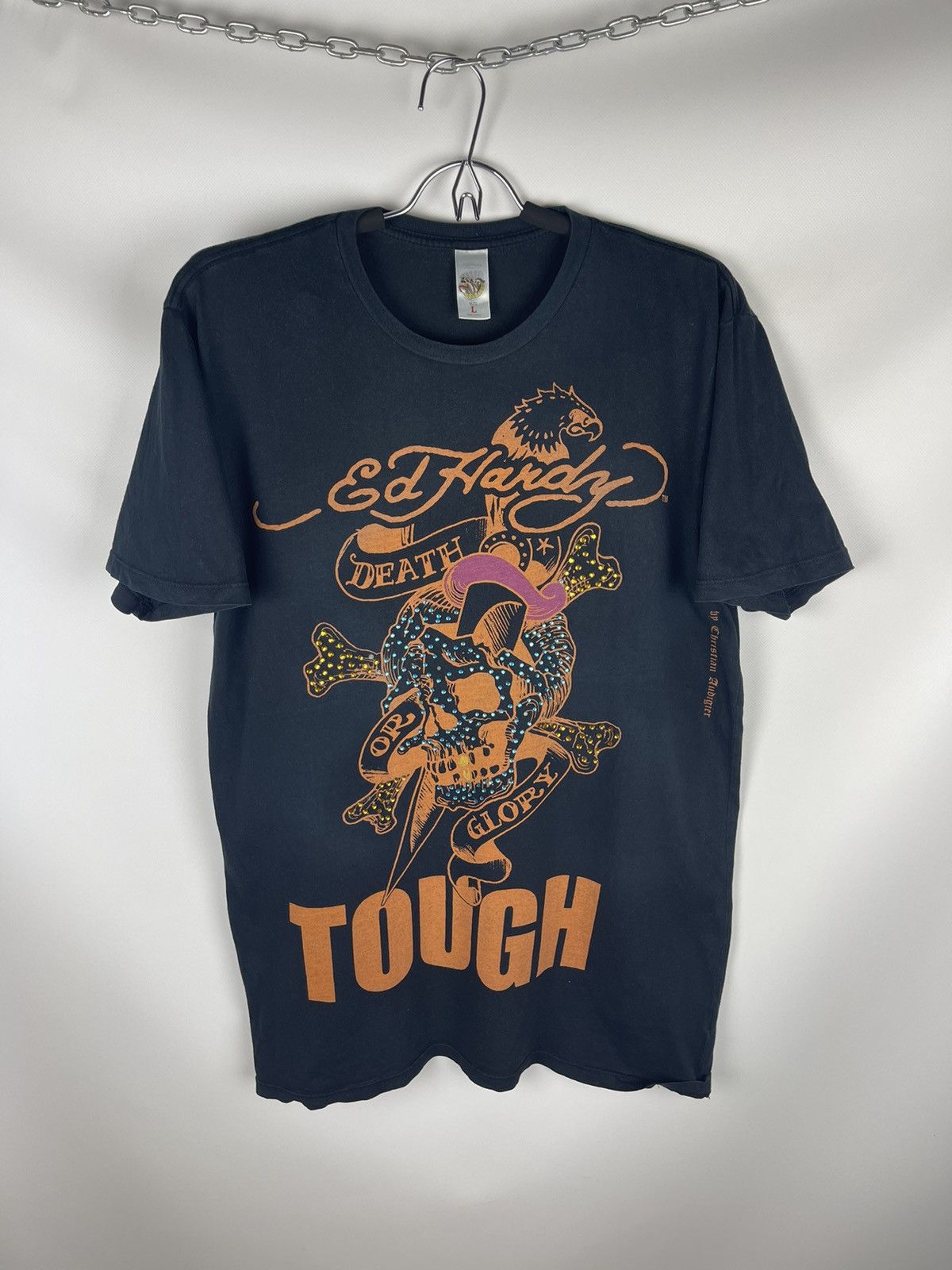 Christian Audigier × Ed Hardy Ed Hardy by Christian Audigier death tough vintage tee shirt Size US L / EU 52-54 / 3 - 1 Thumbnail