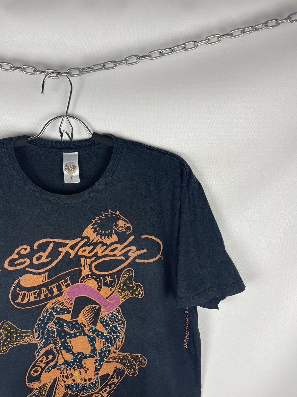 Christian Audigier × Ed Hardy Ed Hardy by Christian Audigier death tough vintage tee shirt Size US L / EU 52-54 / 3 - 3 Thumbnail