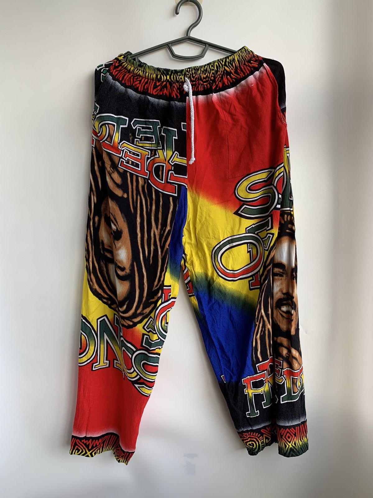 Bob Marley Vintage Bob Marley Son of Freedom AO Print Baggy Pants Size US 32 / EU 48 - 2 Thumbnail