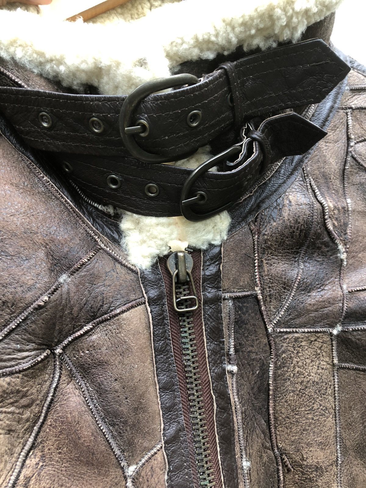 Vintage ❌CLEARANCE SALE🚀 Vtg B-3 Patchworks Shearling Jacket Size US M / EU 48-50 / 2 - 5 Thumbnail