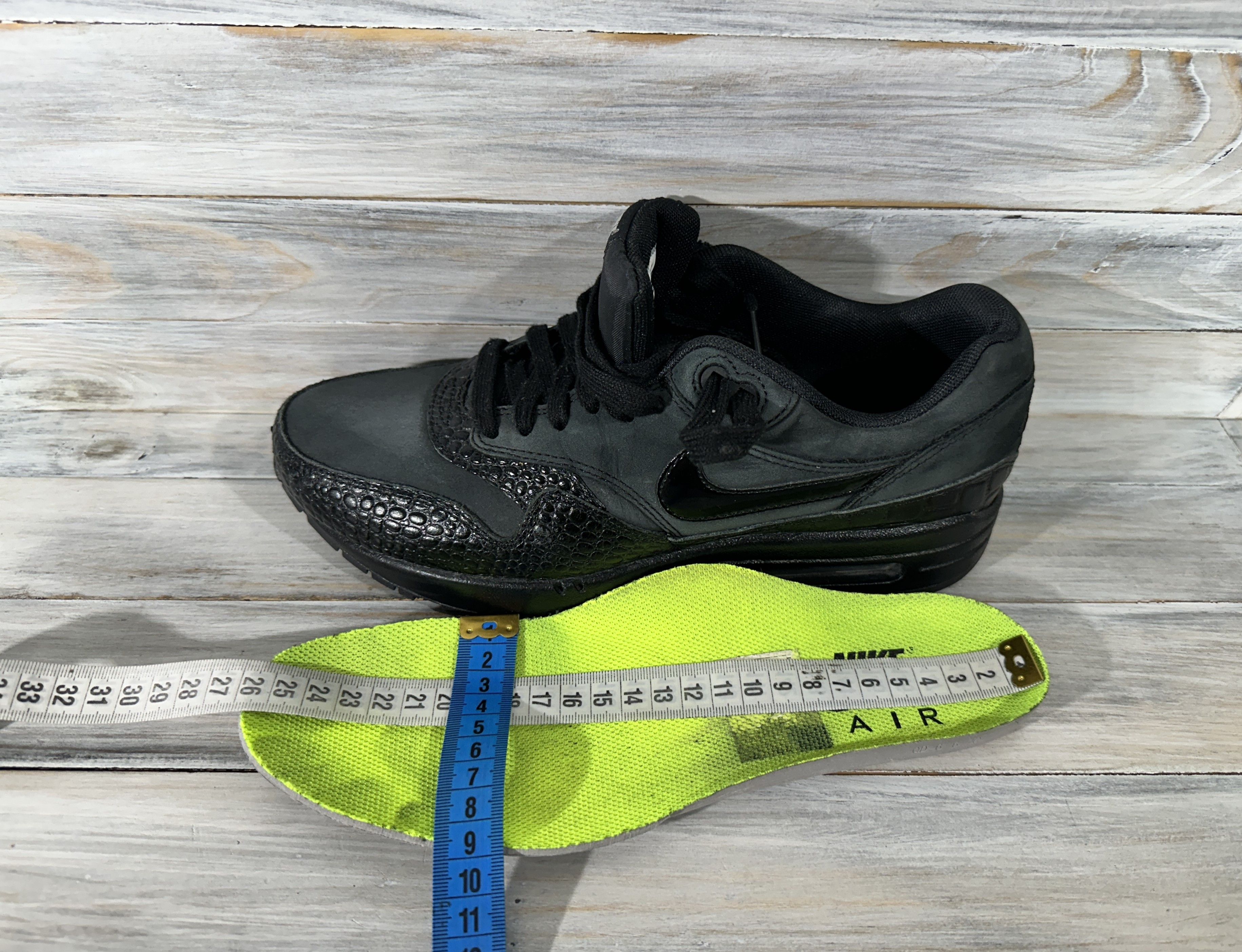 Nike Nike Wmns Air Max 1 Prm "Black Croco" Women's Sneakers Black Size US 8.5 / IT 38.5 - 12 Thumbnail