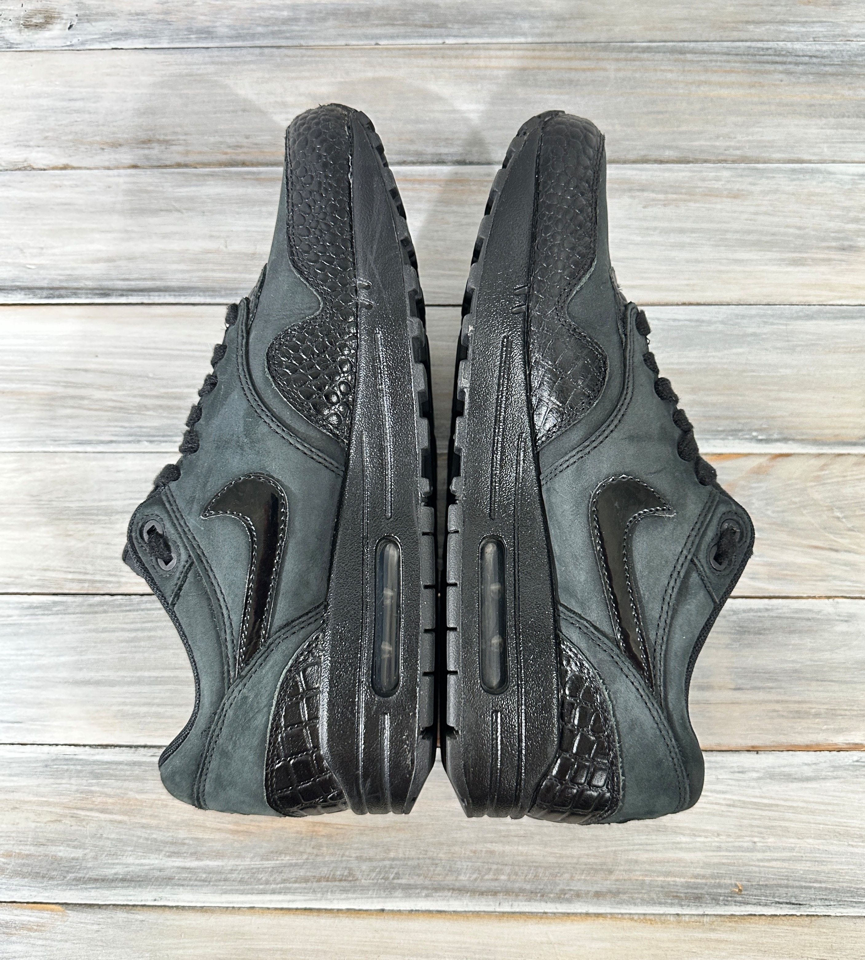 Nike Nike Wmns Air Max 1 Prm "Black Croco" Women's Sneakers Black Size US 8.5 / IT 38.5 - 7 Thumbnail