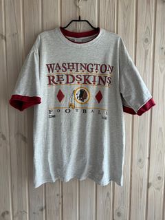 Washington Redskins History Gray Mens T-shirt Large NFL Football Rare