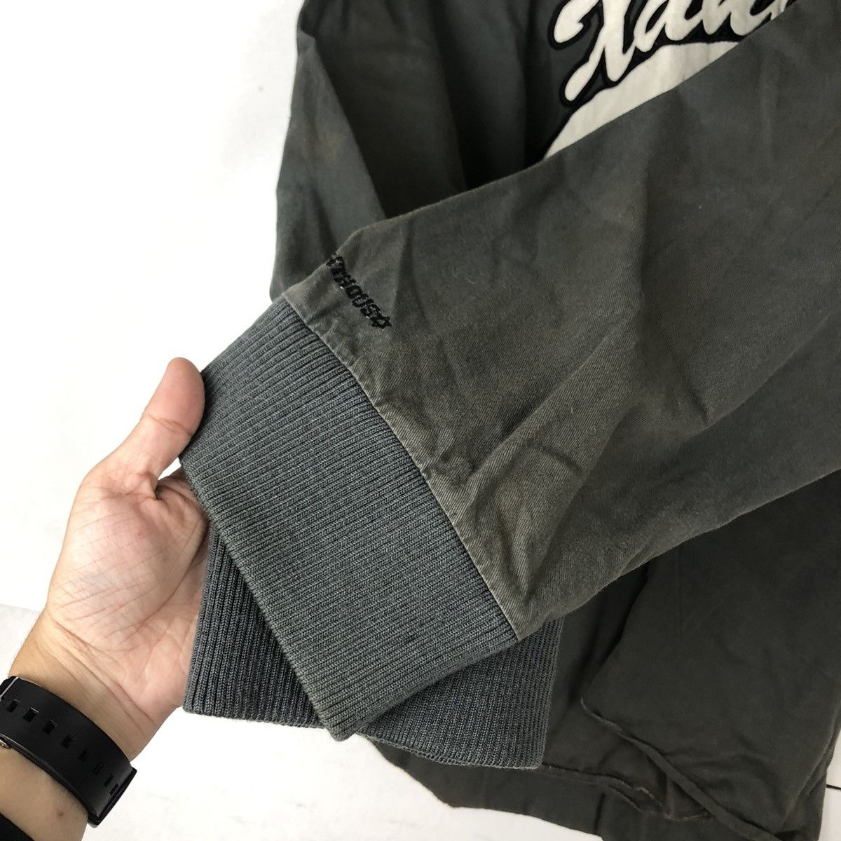 Japanese Brand BOMBER JACKET XANTHOUS BIG LOGO STREETWEAR RIOT RIOT DESIGN Size US L / EU 52-54 / 3 - 14 Thumbnail