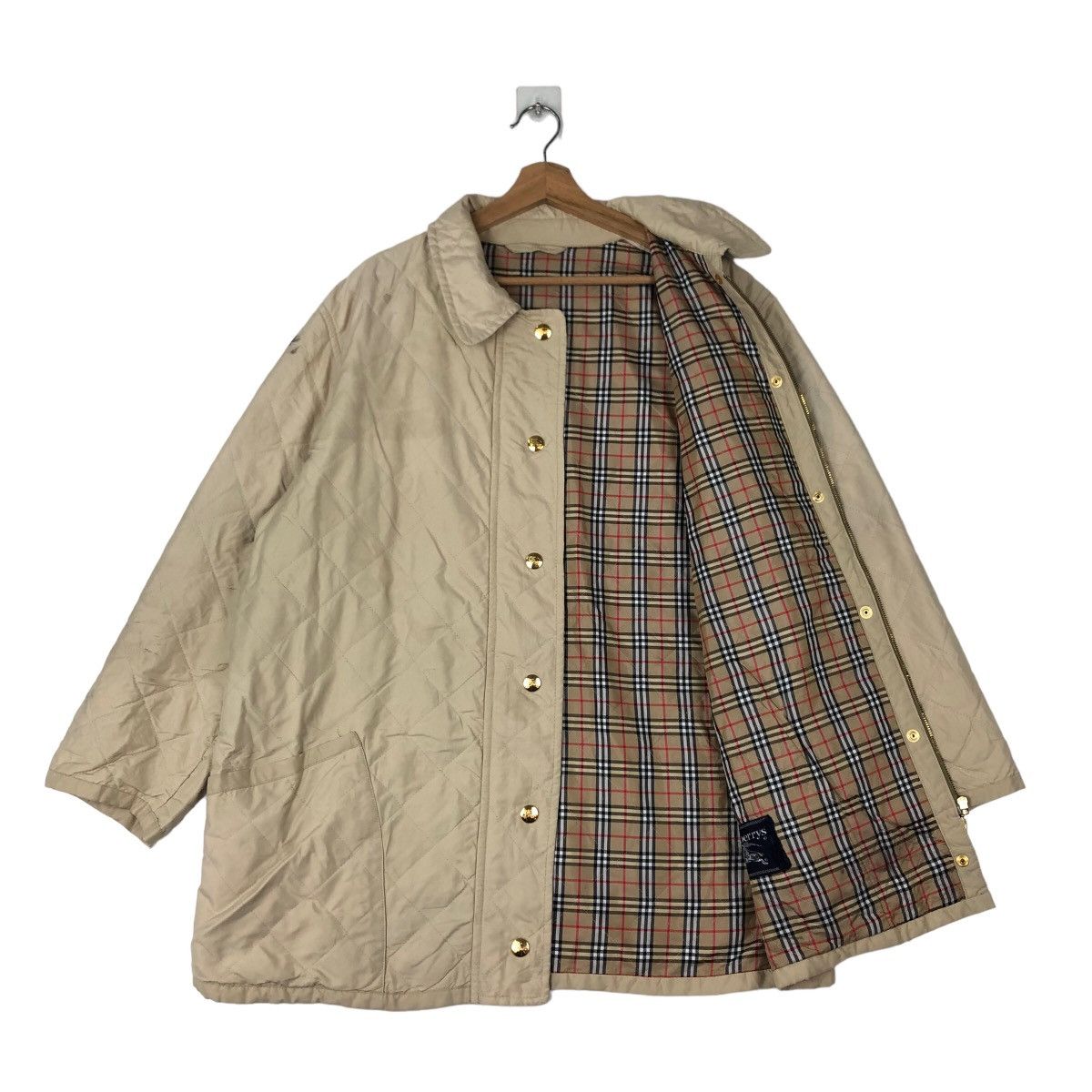 Burberry VINTAGE BURBERRYS LIGHT PUFFER DOWN JACKET NOVA CHECK DESIGN Size US M / EU 48-50 / 2 - 9 Thumbnail